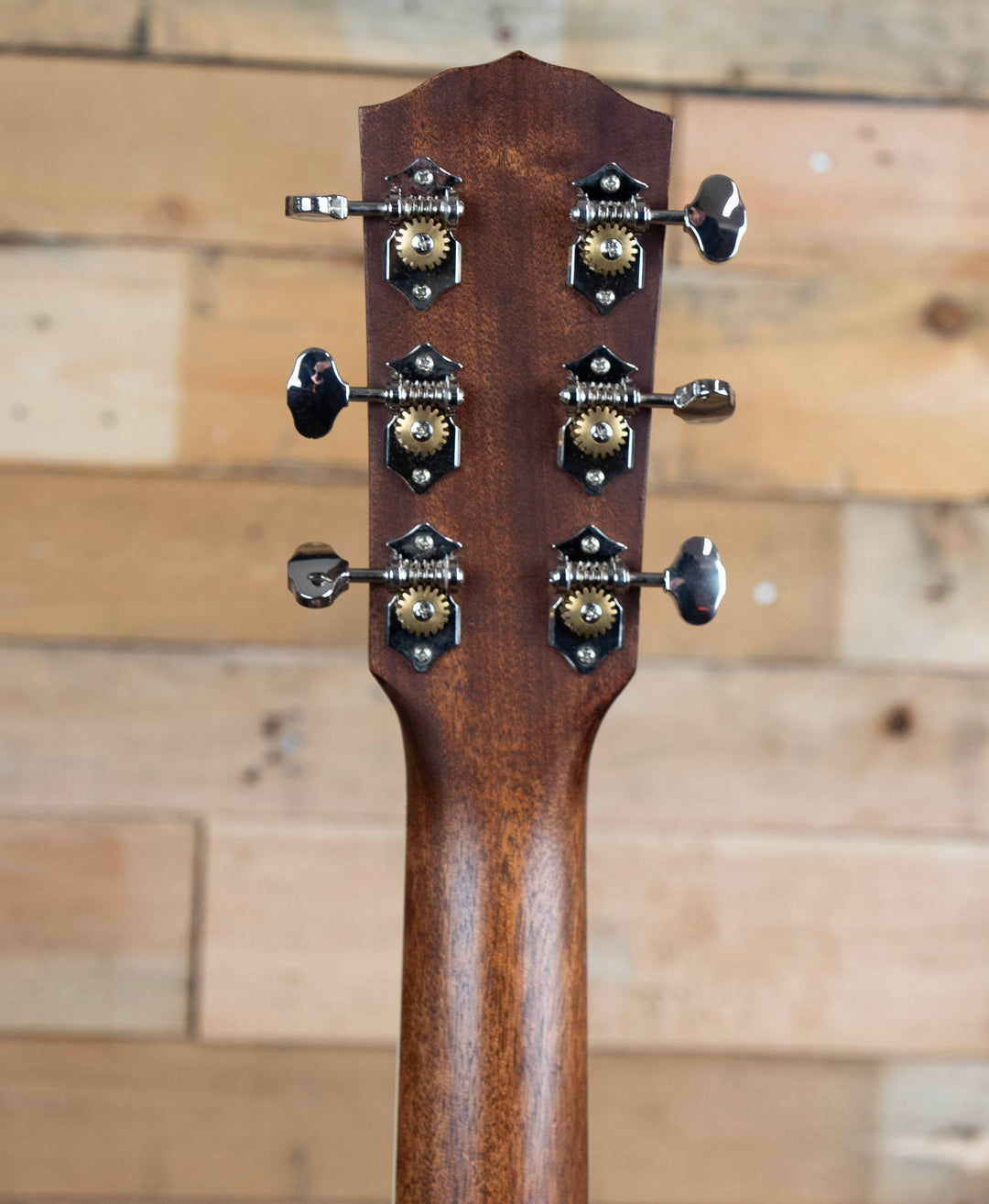Pre-Owned Fender PD-220E Dreadnought, All Mahogany, Ovangkol Fingerboard, Aged Cognac Burst