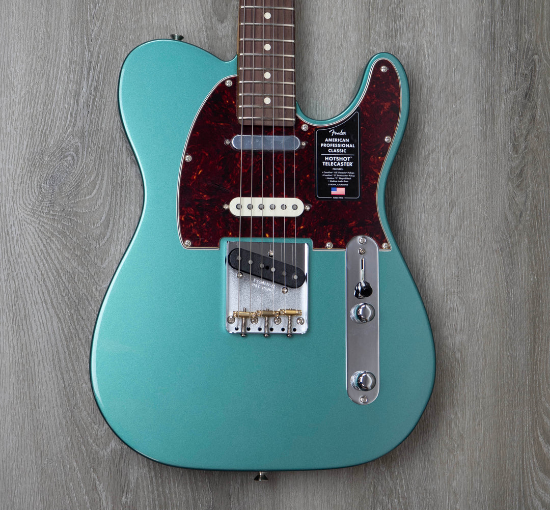 Fender American Professional Classic Hotshot Telecaster, Rosewood Fingerboard, Faded Sherwood Green Metallic