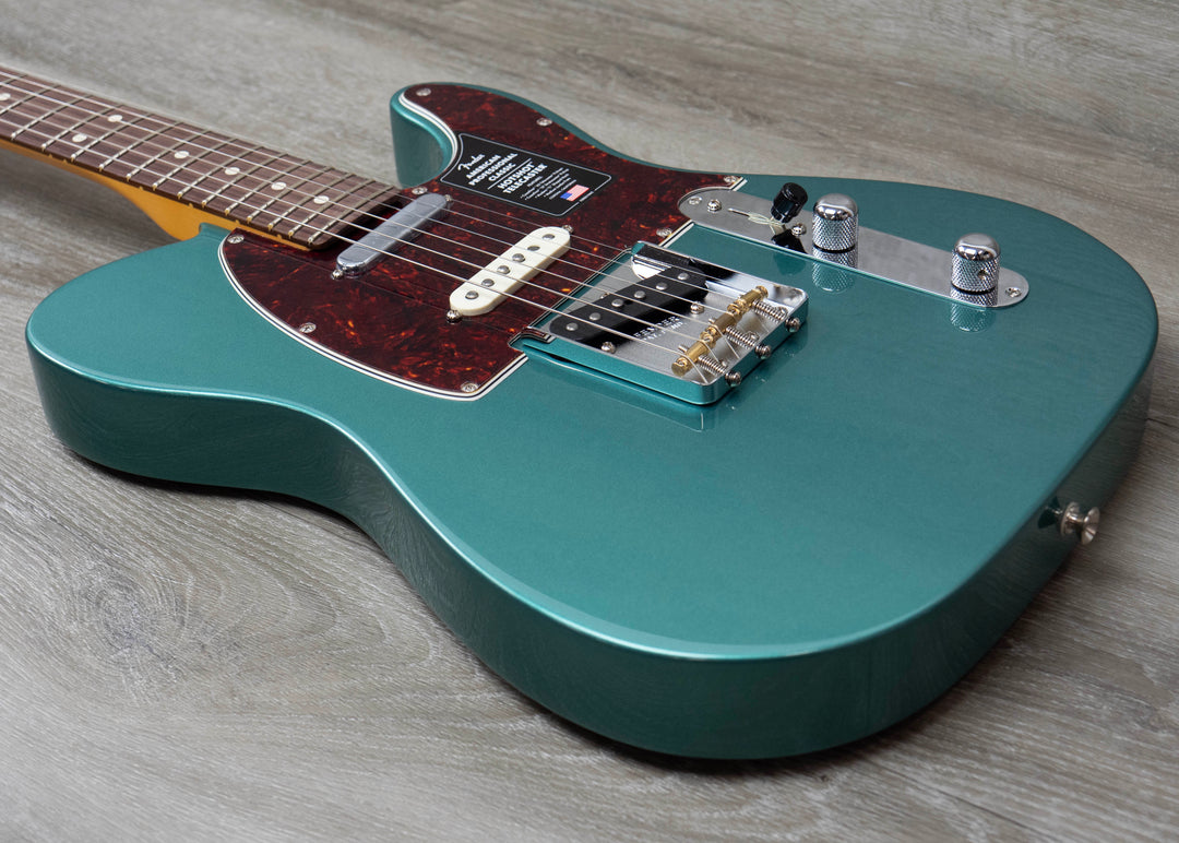 Fender American Professional Classic Hotshot Telecaster, Rosewood Fingerboard, Faded Sherwood Green Metallic