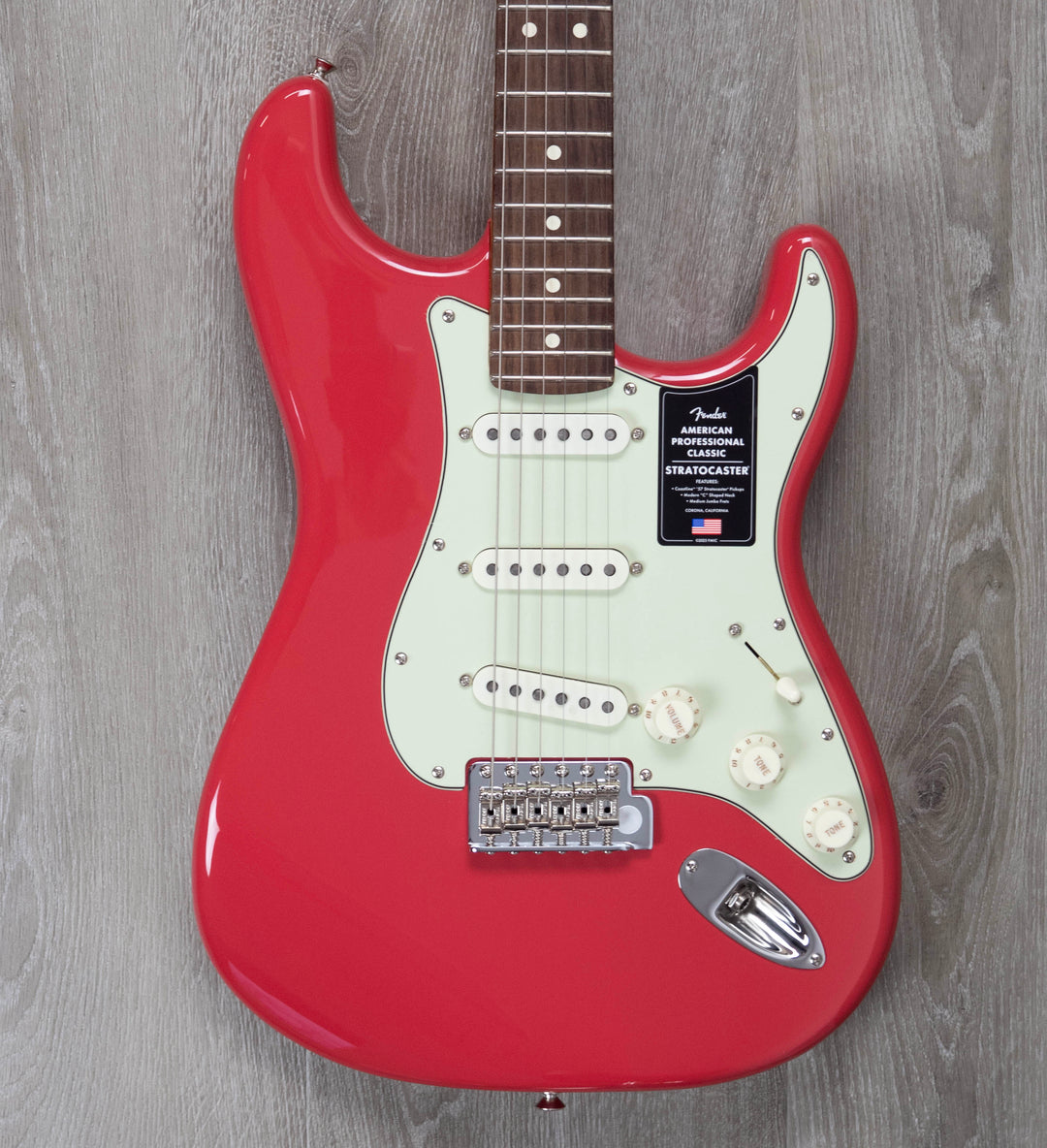 Fender American Professional Classic Stratocaster, Rosewood Fingerboard, Faded Dakota Red