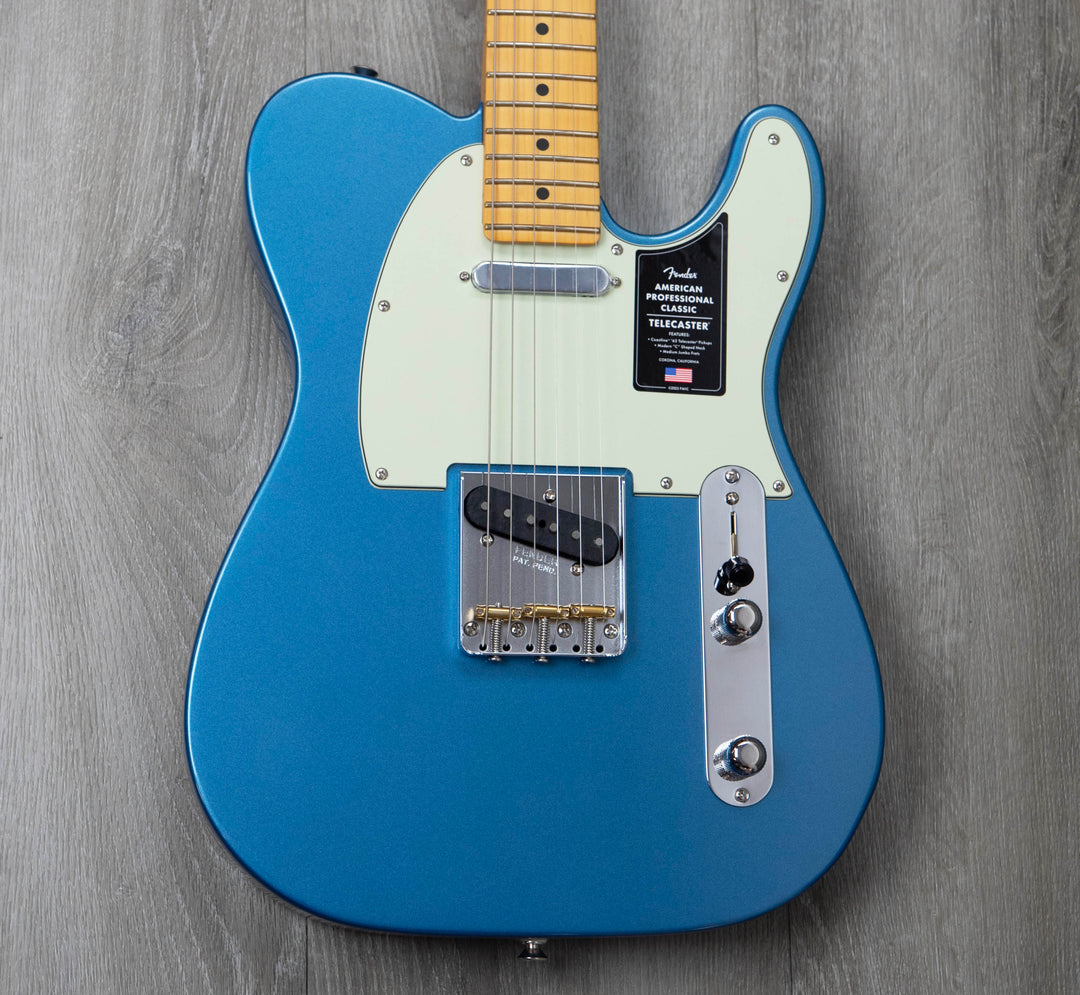 Fender American Professional Classic Telecaster, Maple Fingerboard, Faded Lake Placid