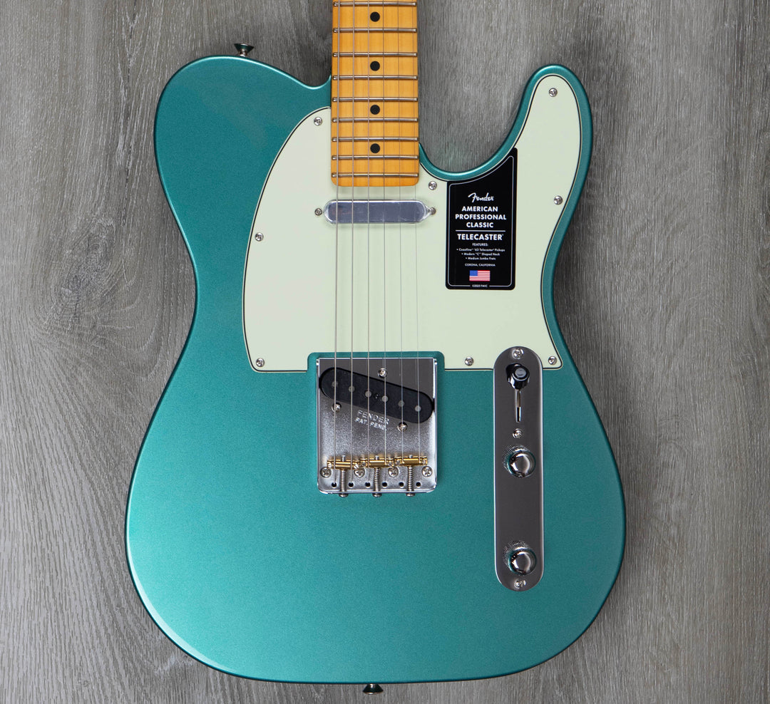 Fender American Professional Classic Telecaster, Maple Fingerboard, Faded Sherwood Green Metallic