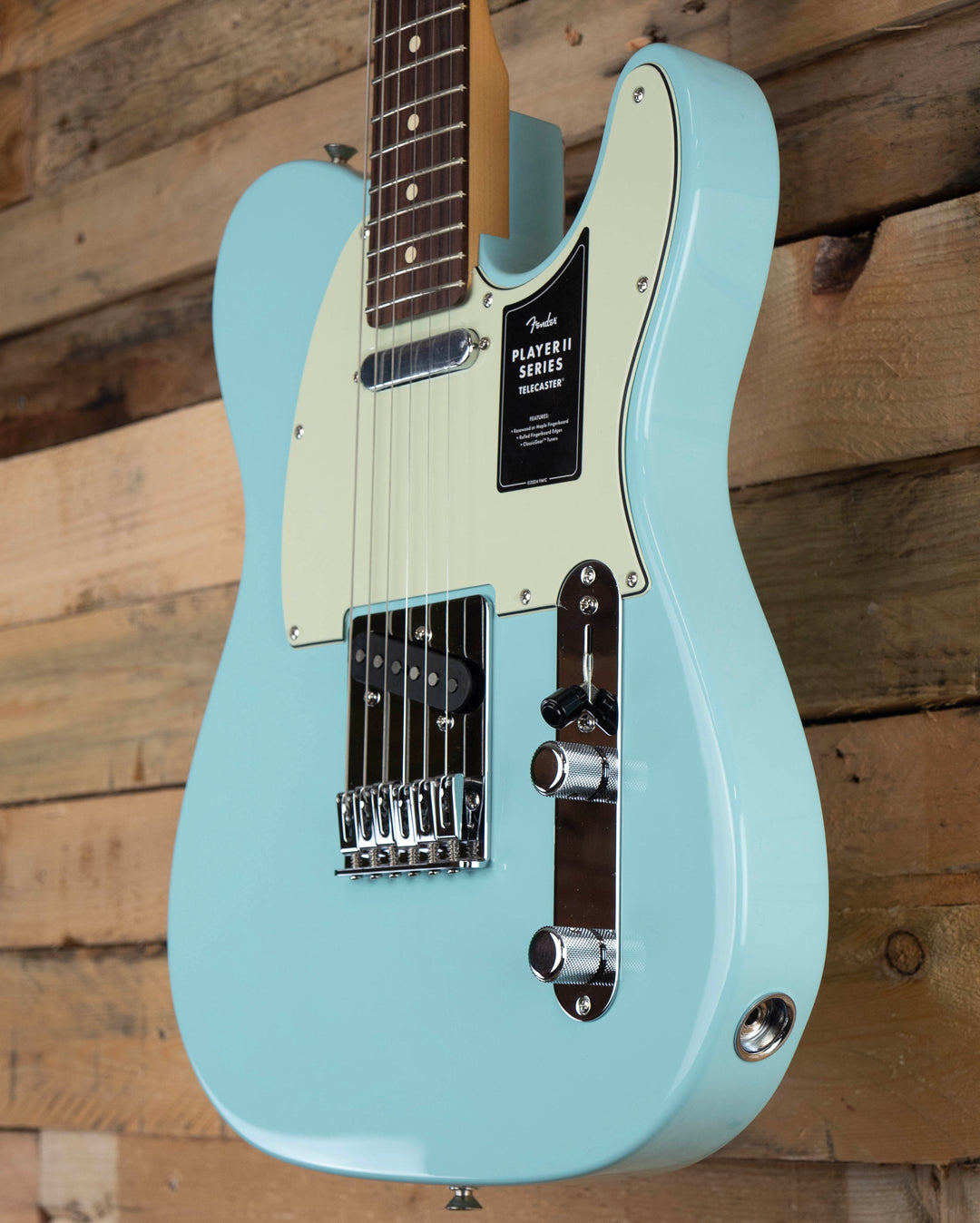 Fender 75th Anniversary Player II Telecaster, Rosewood Fingerboard. Daphne Blue