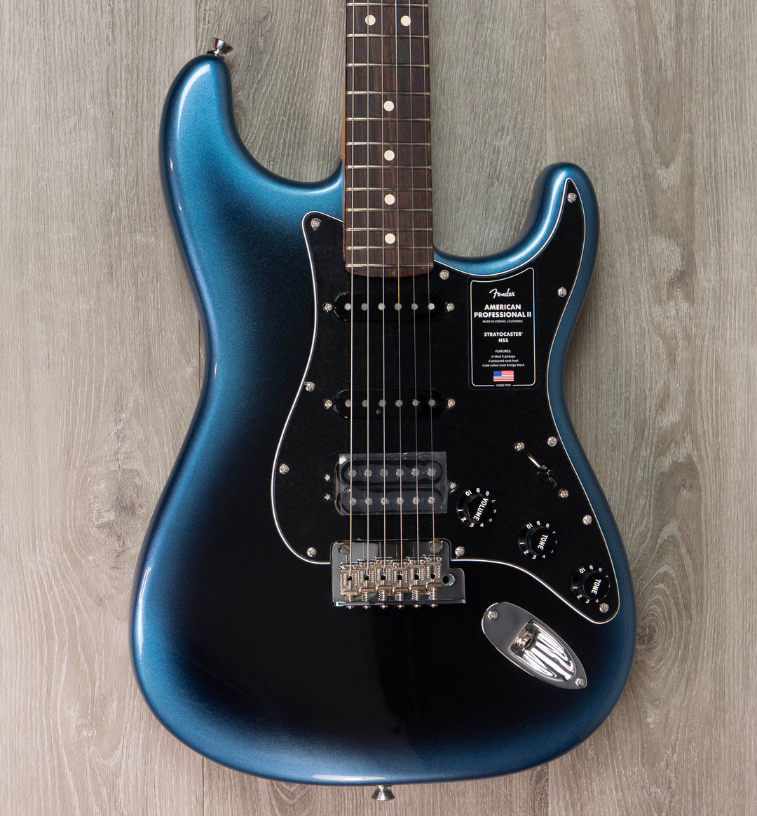 Fender American Professional II Stratocaster HSS, diapasón de palisandro, tono Dark Night