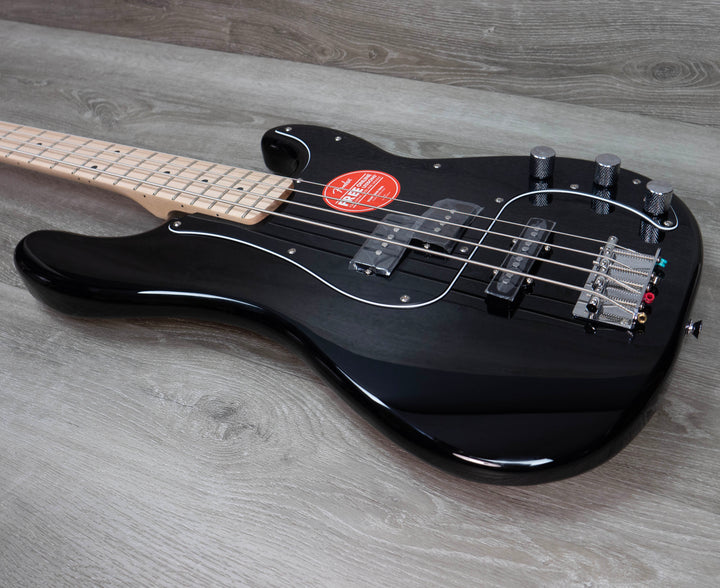 Squier Affinity Series Precision PJ Bass, Maple Fingerboard, Black