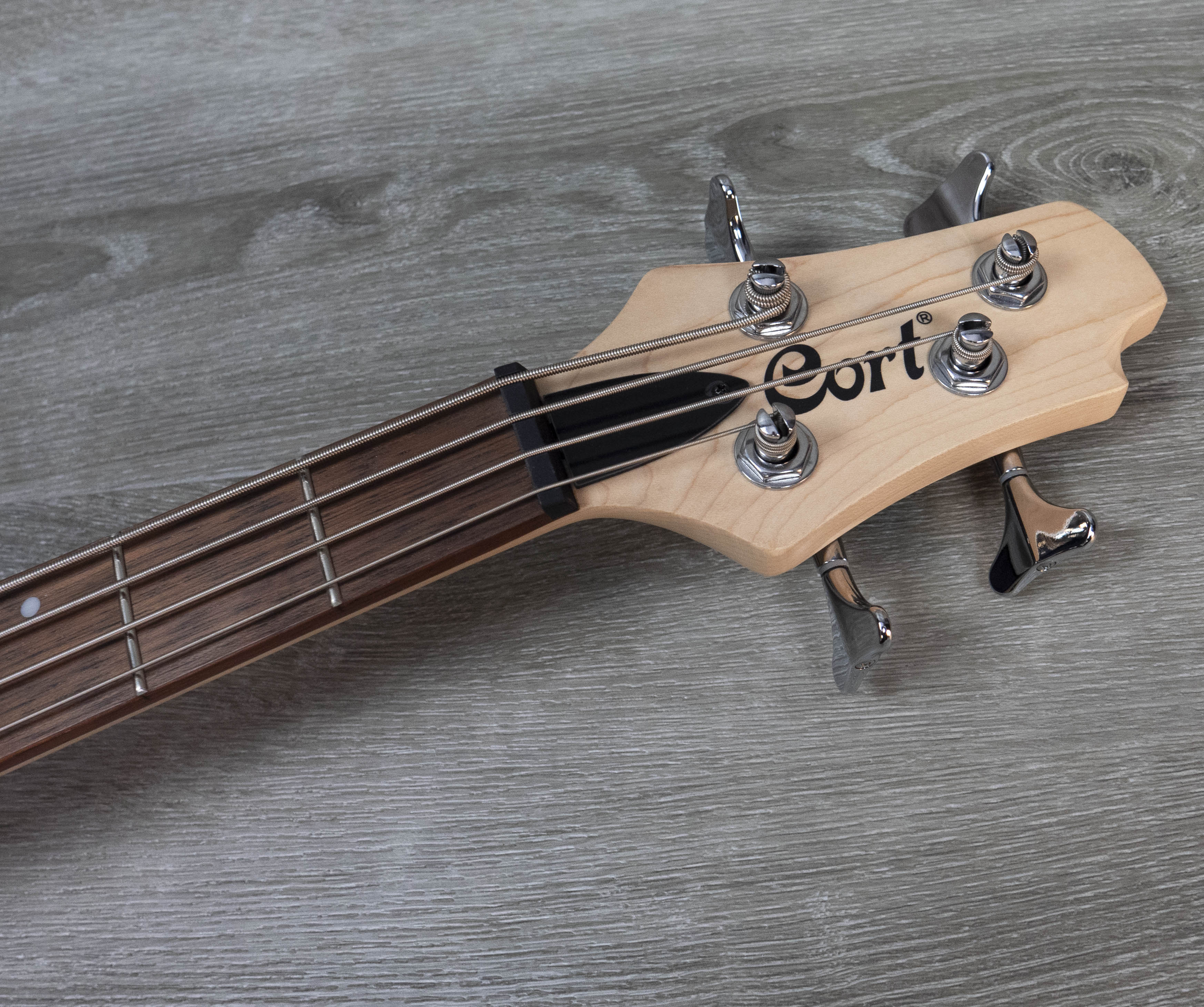 Cort Action PJ Bass Guitar, Open Pore Walnut – A Strings