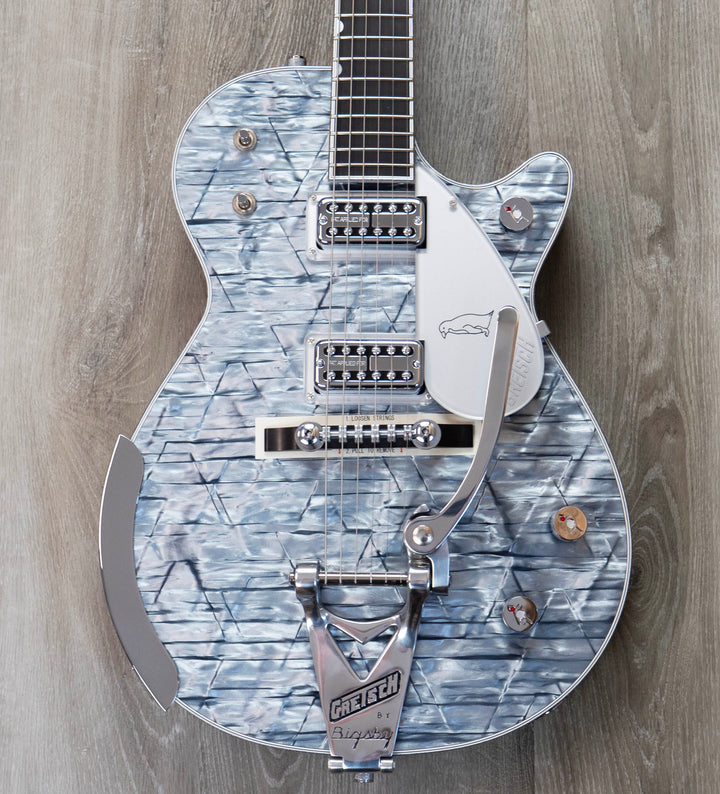 Gretsch G6134T-58 Limited Edition Penguin with String-Thru Bigsby, Ebony Fingerboard, Light Blue Pearl