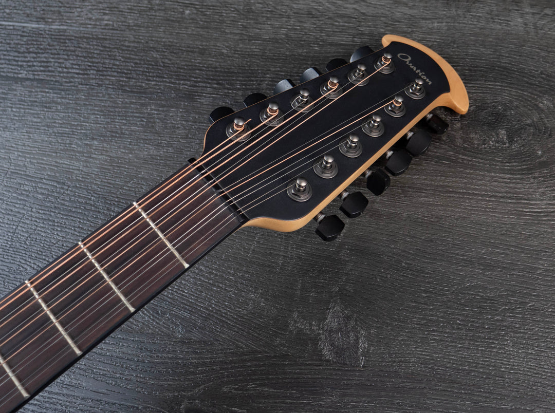 Collection Ovation 1868TX-5 Mod TX Super Shallow, Noir texturé