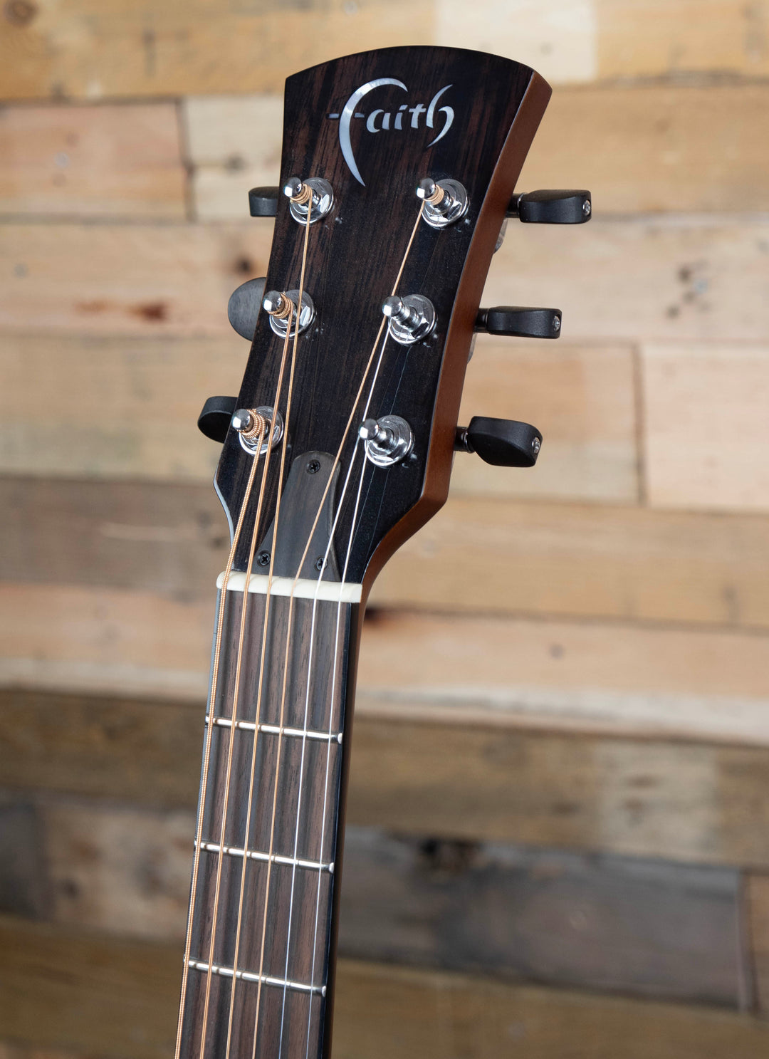 Pre-Owned Faith Blue Moon Burst Venus Electro-Acoustic, All Solid Java Mango