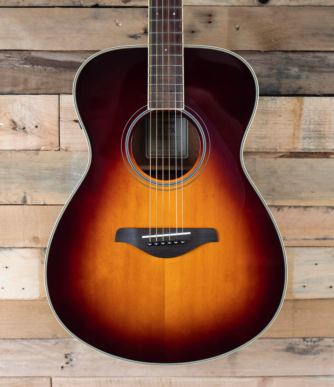 Pre-Owned Yamaha FS-TA TransAcoustic Guitar, Brown Sunburst