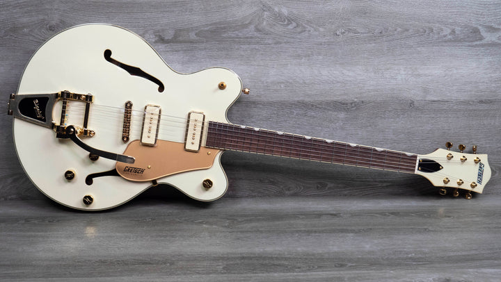 Gretsch Electromatic Pristine LTD Center Block Double-Cut with Bigsby, Laurel Fingerboard, White Gold