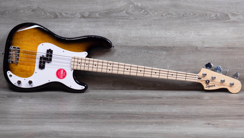 Squier Sonic Precision Bass, Maple Fingerboard, White Pickguard, 2