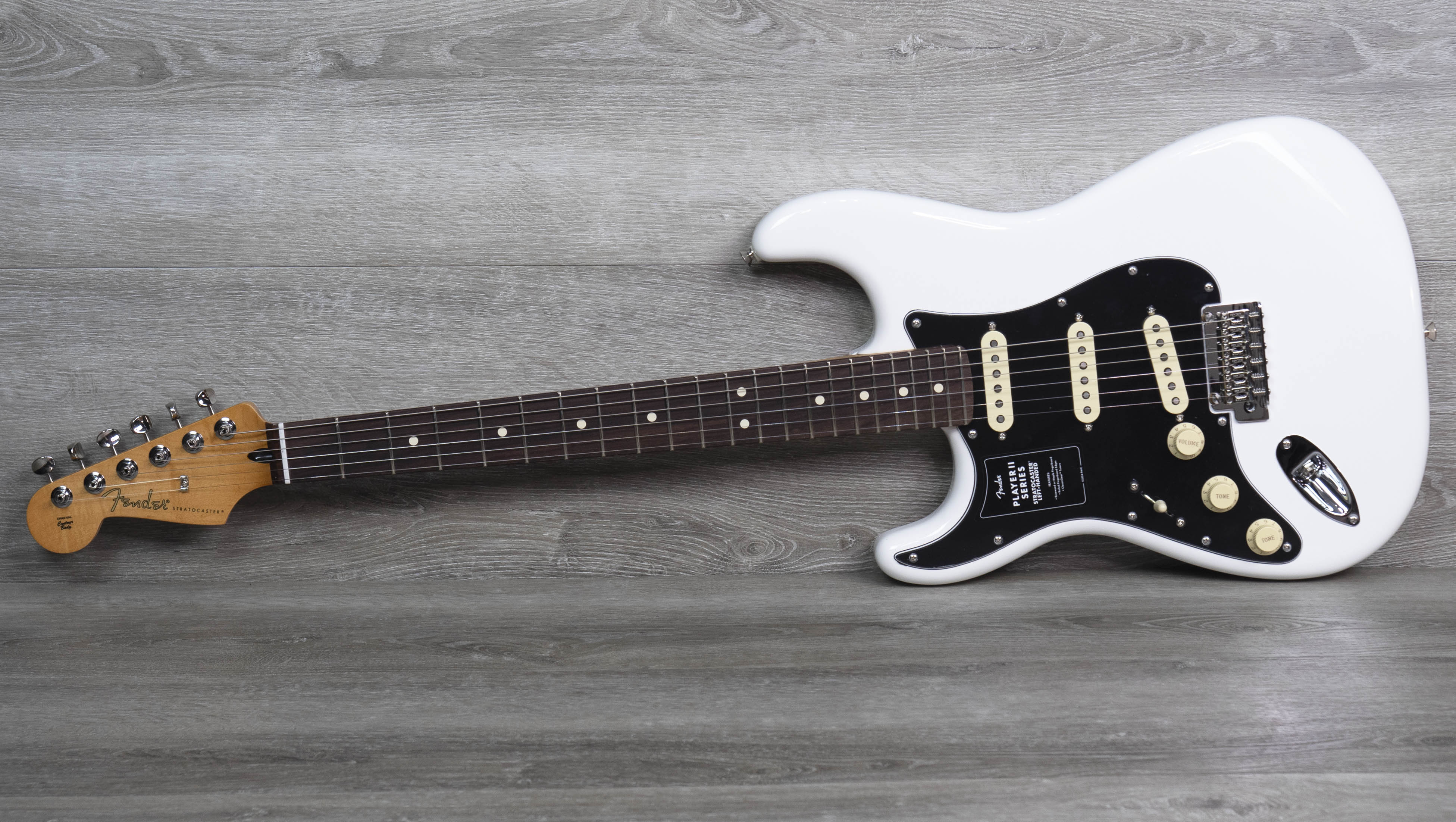fender Player Stratcaster left hand レフティ Fender Player Stratocaster Left Handed Maple - Polar White | Long