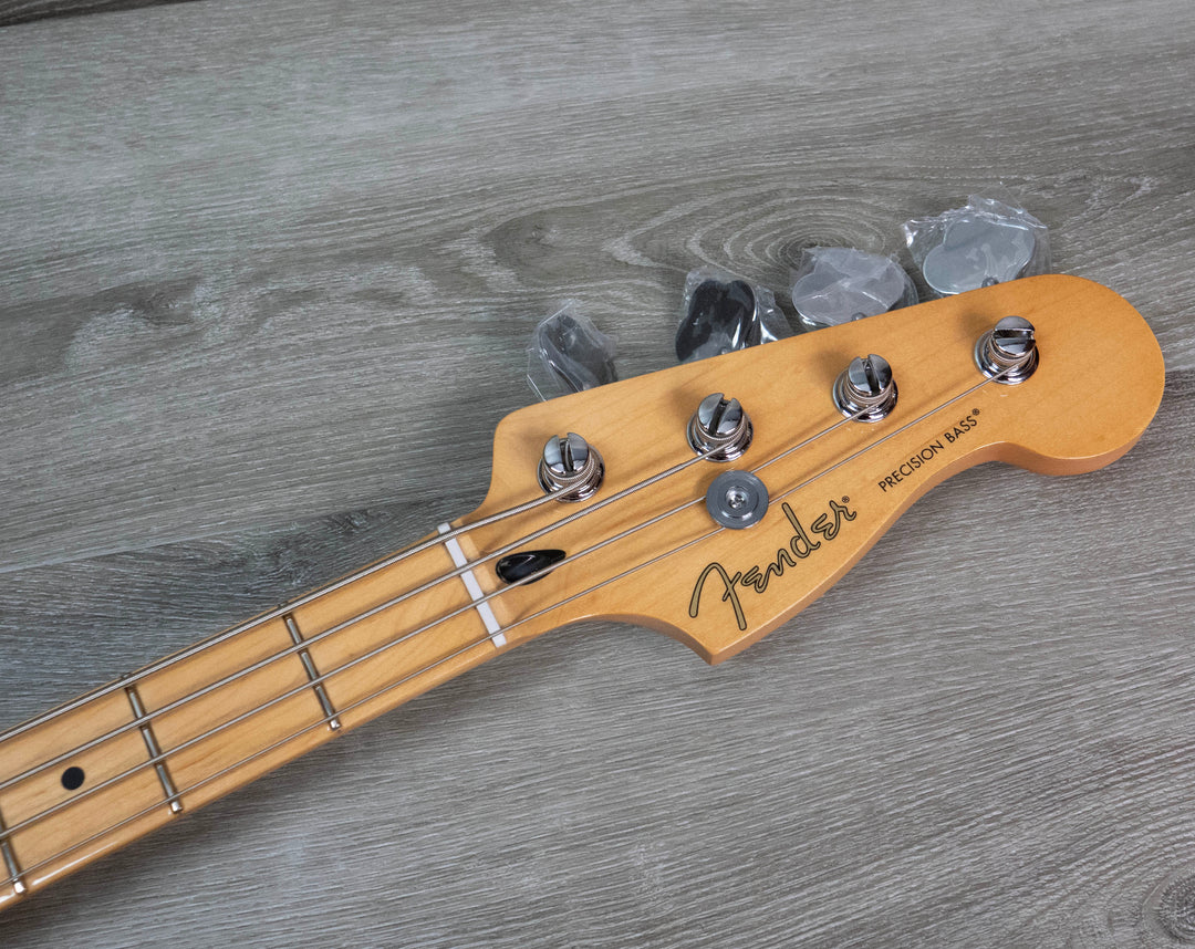 Bajo Fender Player II Precision, diapasón de arce, amarillo Hialeah