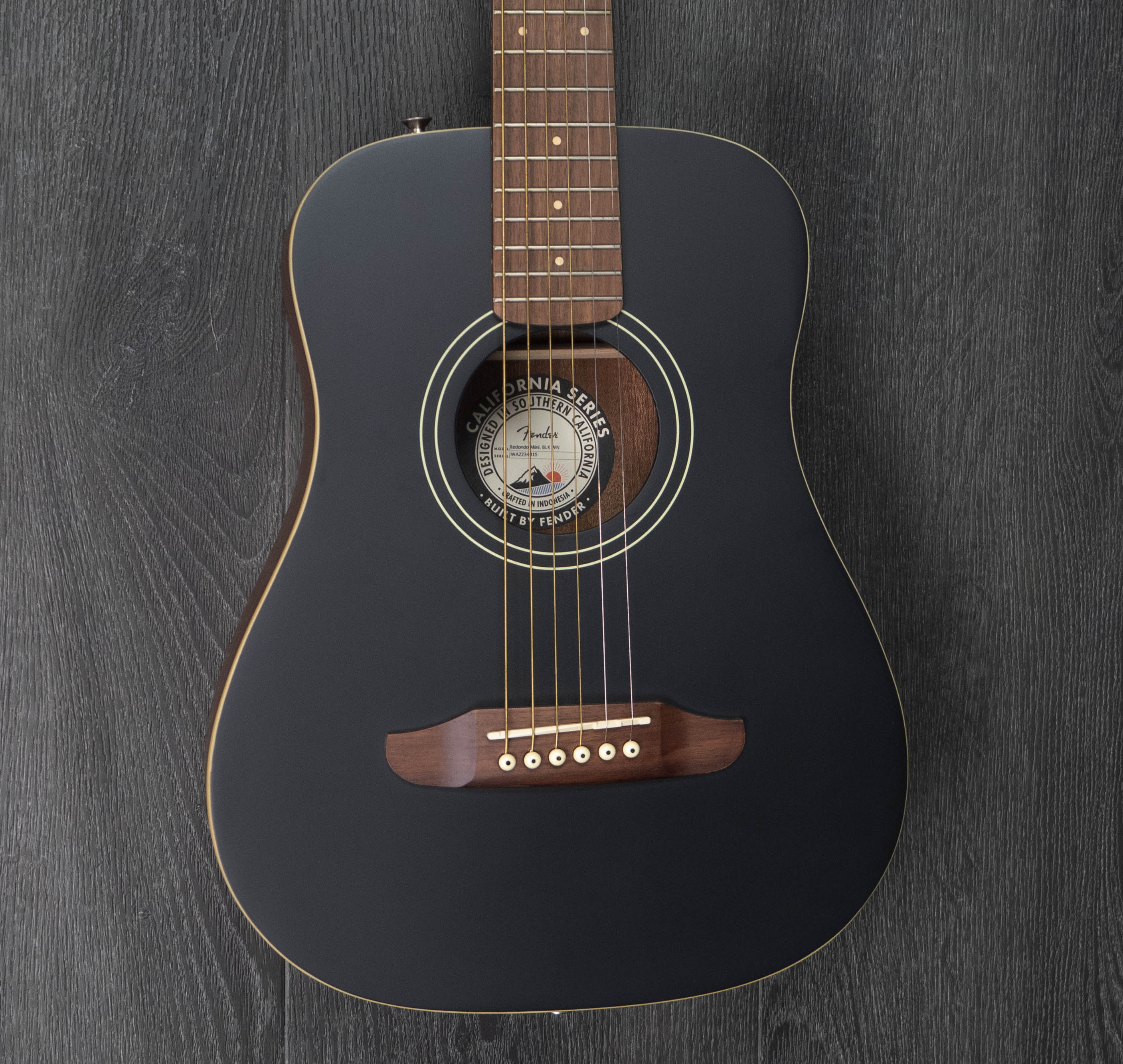 Fender アコースティックギター Redondo Mini, ブラック FENDERアコギ爆安特価》Fender / FSR Redondo Mini Black ミニ