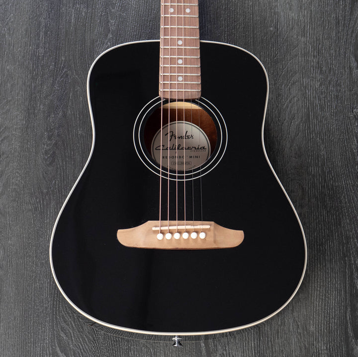 Fender California Standard Redondo Mini Acoustic Guitar, Black