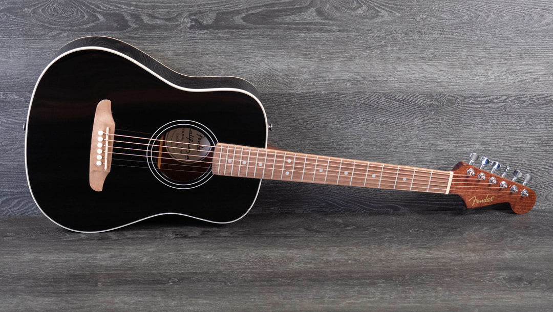 Fender California Standard Redondo Mini Acoustic Guitar, Black