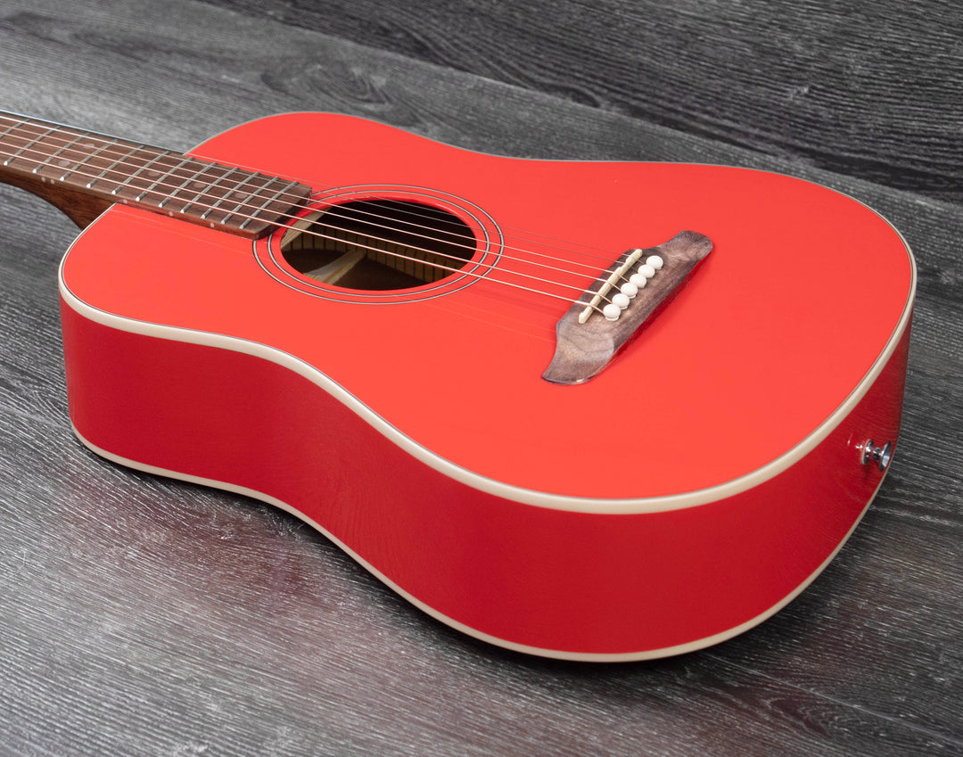 Fender California Standard Redondo Mini Acoustic Guitar, Fiesta Red