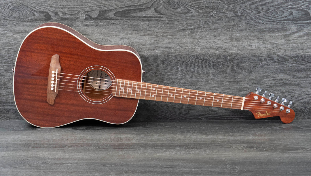 Fender California Standard Redondo Mini Acoustic Guitar, Natural Sapele