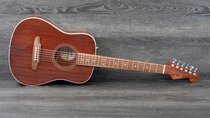 Fender California Standard Redondo Mini Acoustic Guitar, Natural Sapele
