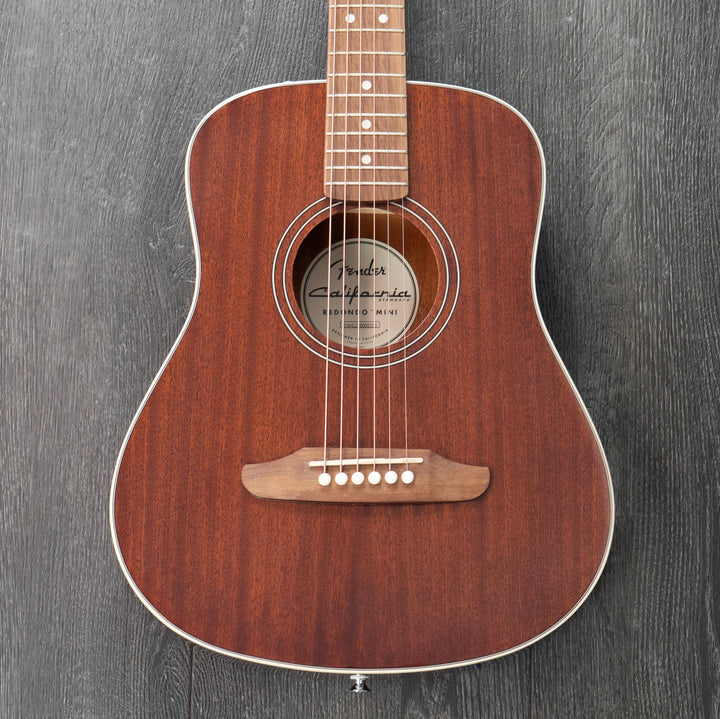 Fender California Standard Redondo Mini Acoustic Guitar, Natural Sapele