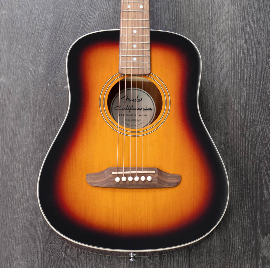 Fender California Standard Redondo Mini Acoustic Guitar, 3-Color Sunburst