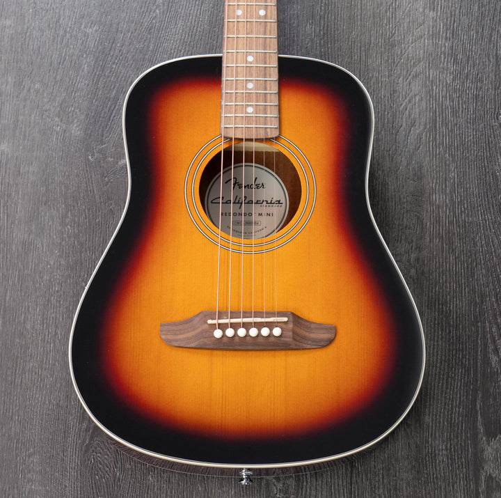 Fender California Standard Redondo Mini Acoustic Guitar, 3-Color Sunburst