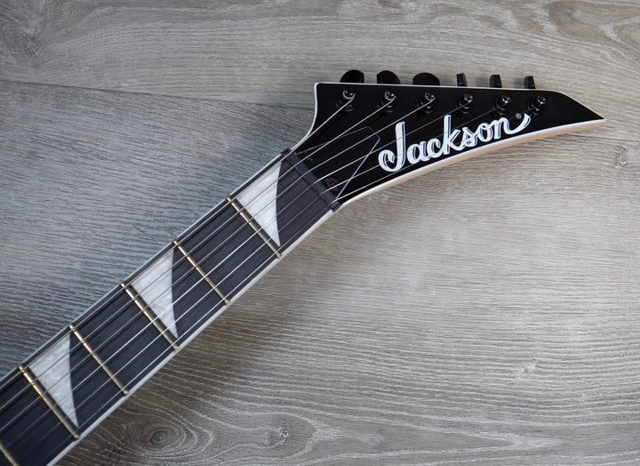 Jackson JS Series Rhoads JS32T, Amaranth Fingerboard, White with Black Bevels