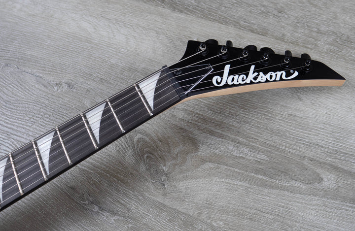 Jackson JS Series RR Minion JS1X, Amaranth Fingerboard, Snow White with Black Pin Stripes