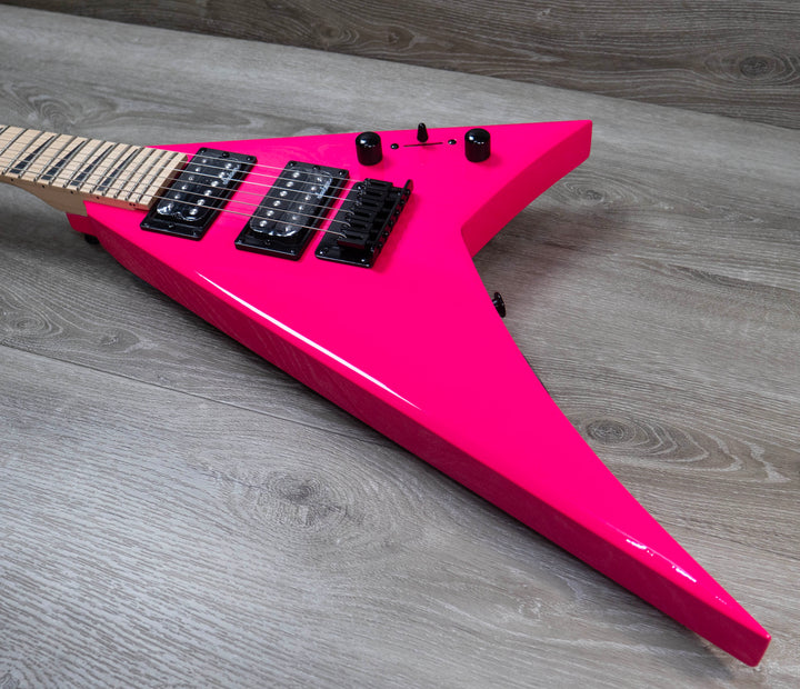 Jackson JS Series RR Minion JS1X, touche en érable, rose fluo