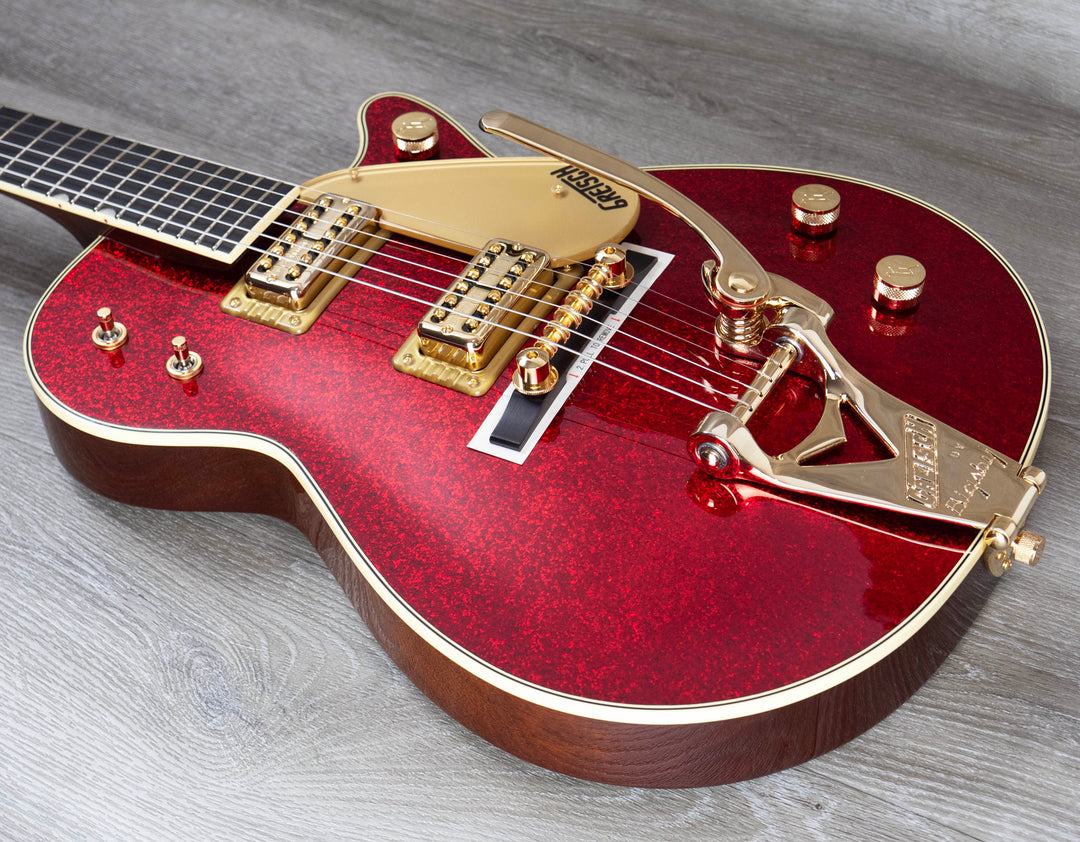 Gretsch G6129TG-59VS Limited Edition Sparkle Jet with String-Thru Bigsby, Ebony Fingerboard, Red Sparkle