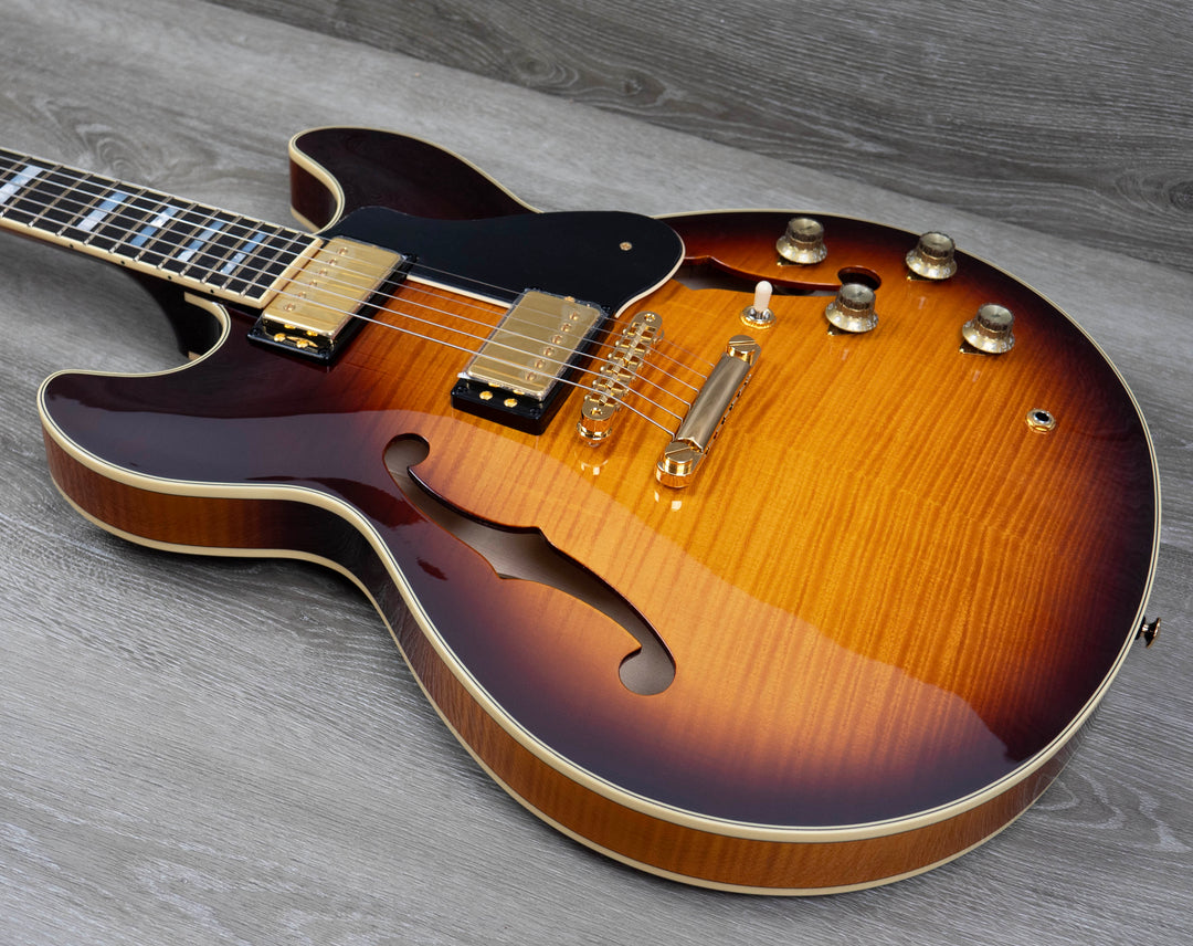 Yamaha SA2200 Semi-Acoustic Guitar, Old Violin Sunburst