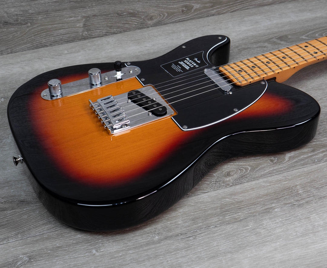 Fender Player II Telecaster para zurdos, diapasón de arce, Sunburst de 3 colores