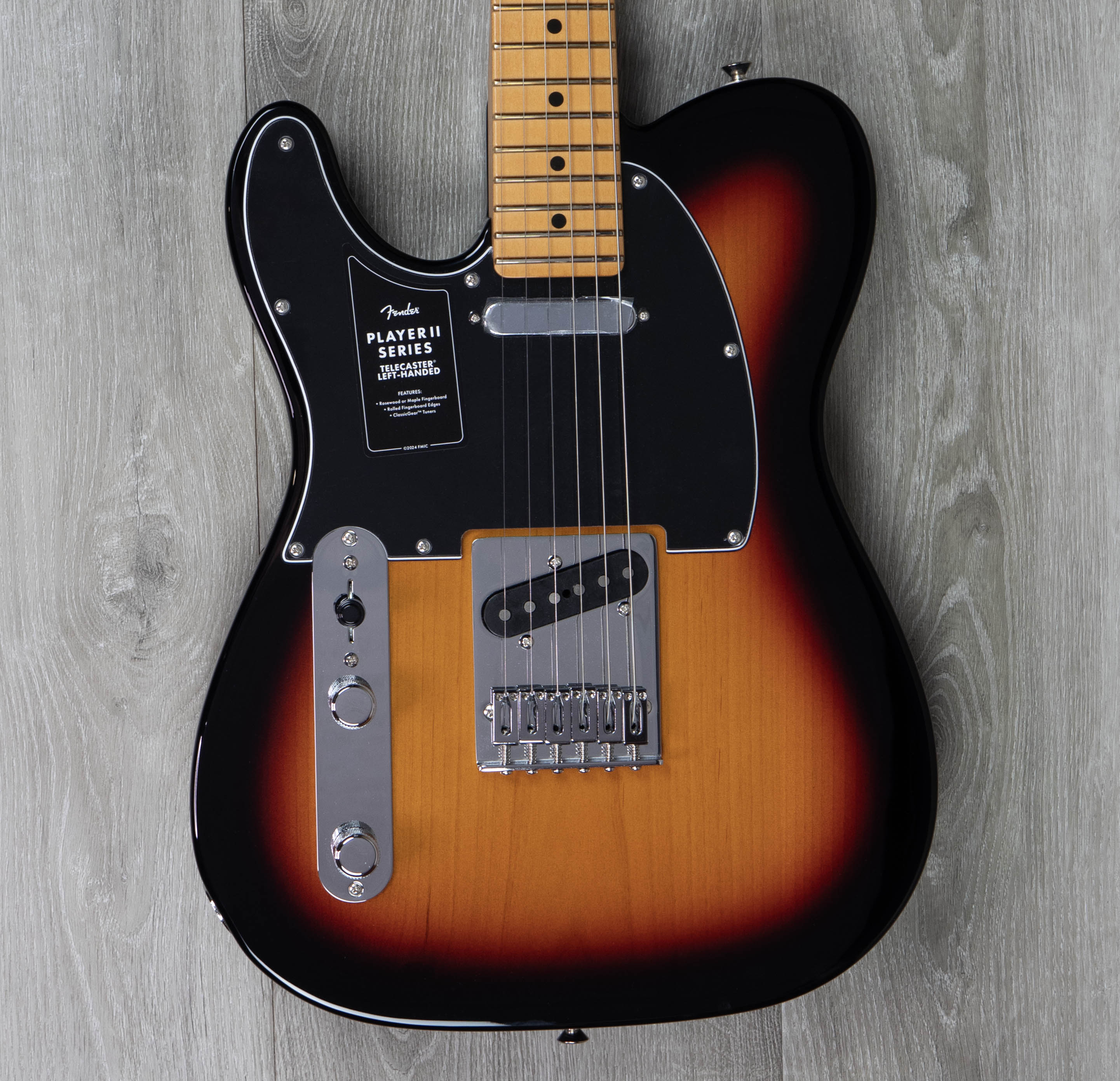Fender Player II Telecaster Left-Hand, Maple Fingerboard, 3-Colour