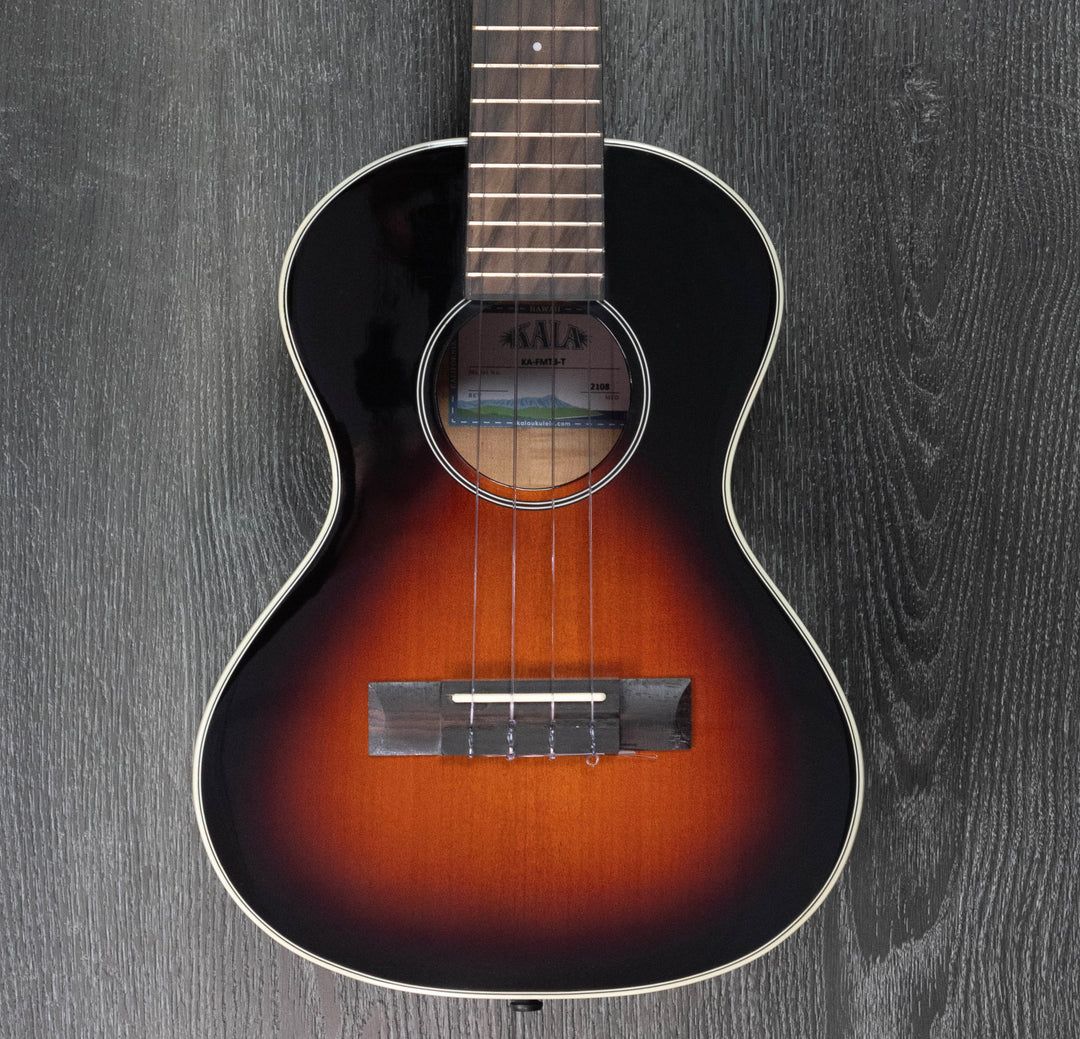 Kala KA-FMTB-T Gloss Flame Maple Ukulele Tenor, Sunburst