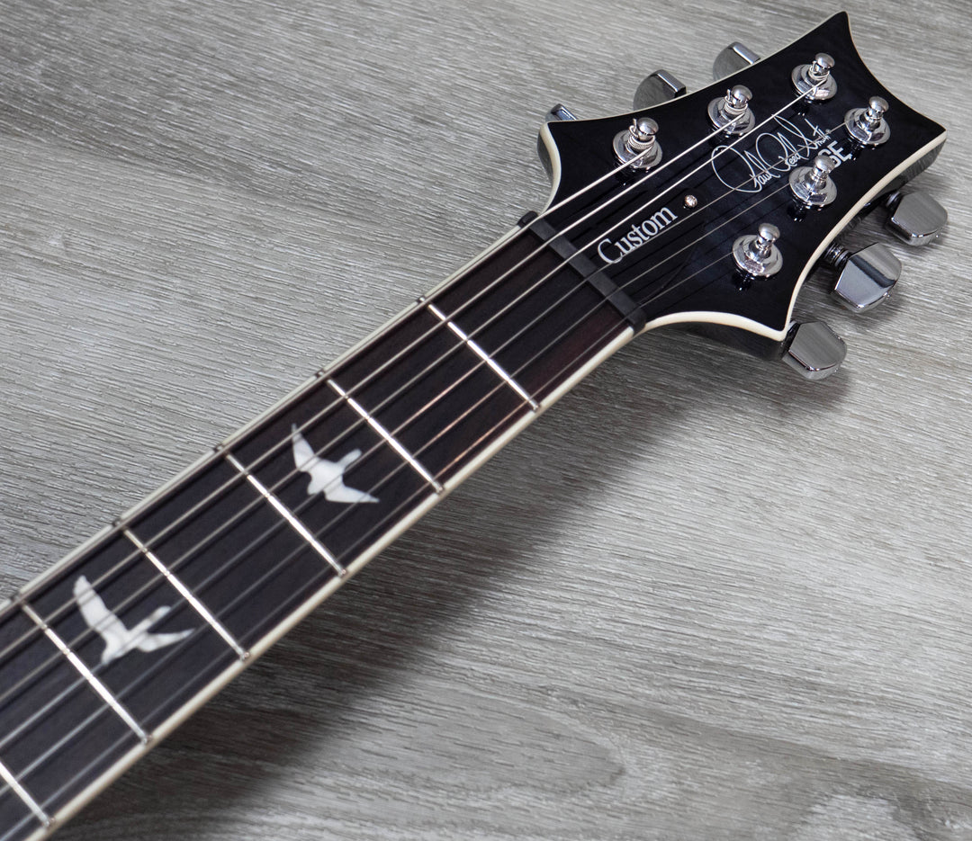 PRS SE Custom 24 Semi-Hollow Piezo Electric Guitar, Charcoal Burst