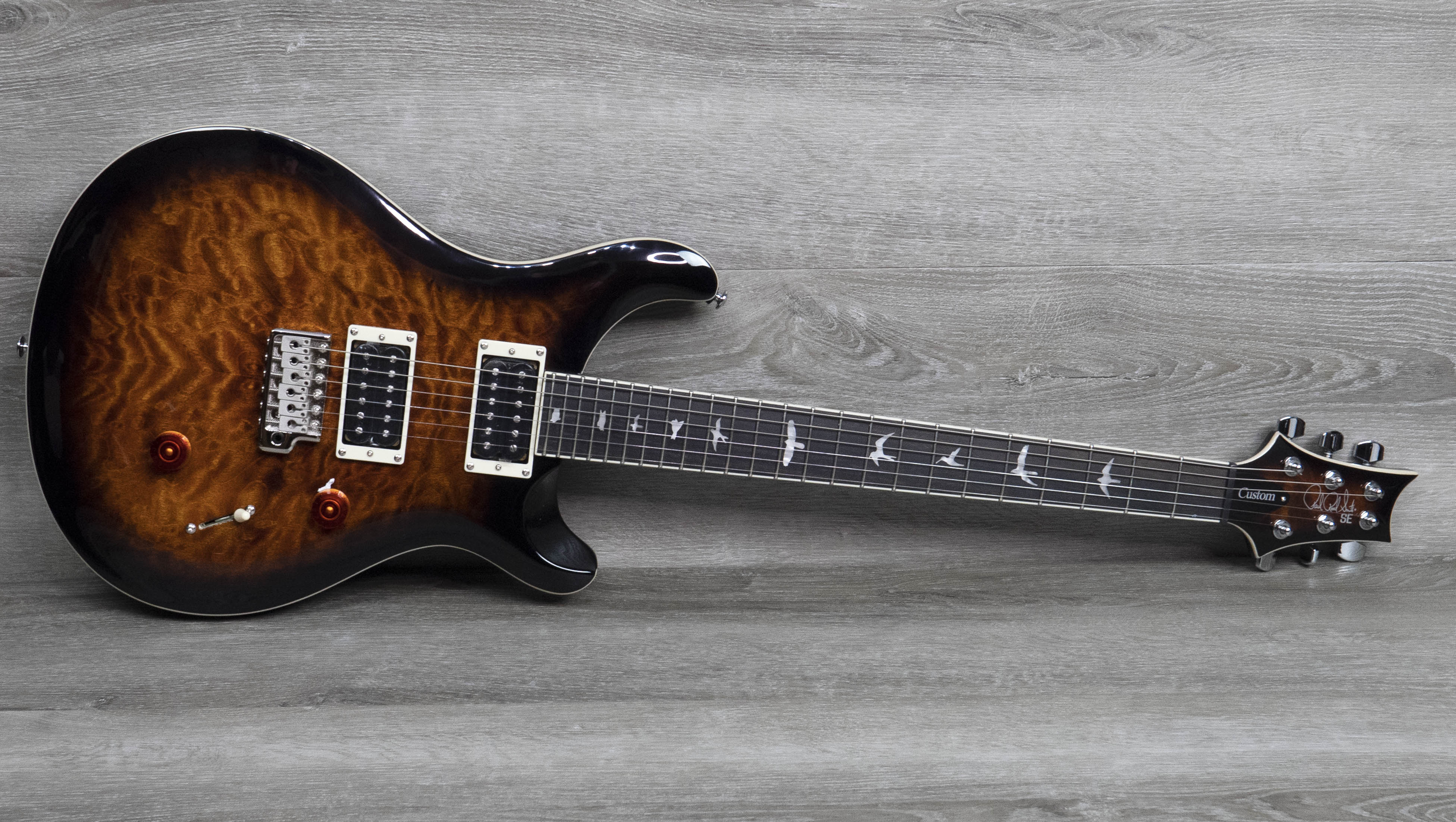 ギター PRS SE Custom24 Quilt (Black Gold Burst) P.R.S. SE Custom 24 Quilt (Black Gold Burst) ｜イケベ楽器店