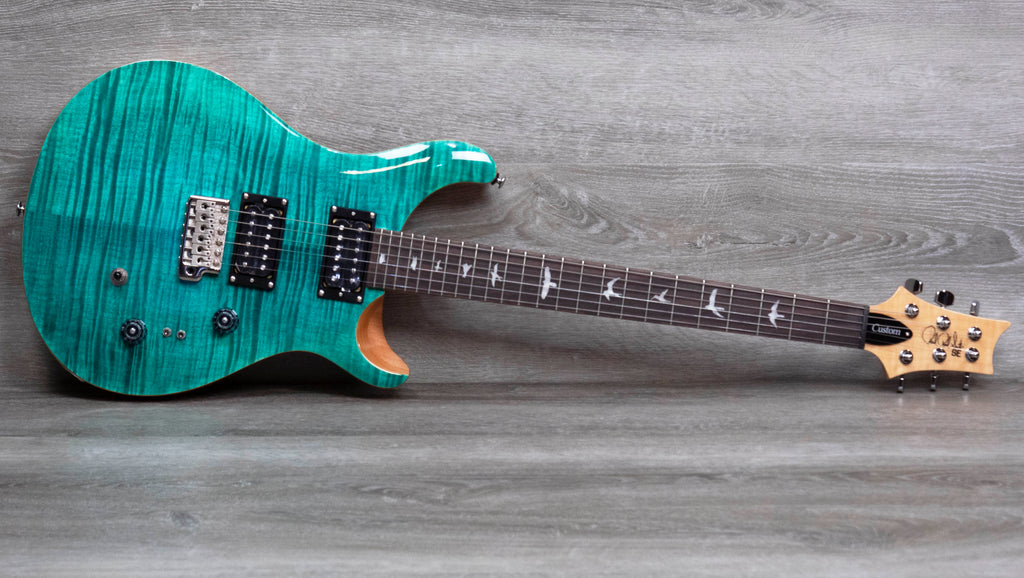 PRS SE Custom 24-08, Turquoise – A Strings
