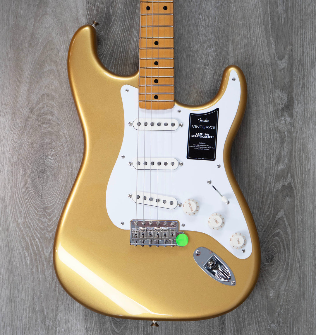Fender Vintera III Late '50s Stratocaster, Maple Fingerboard, Aztec Gold