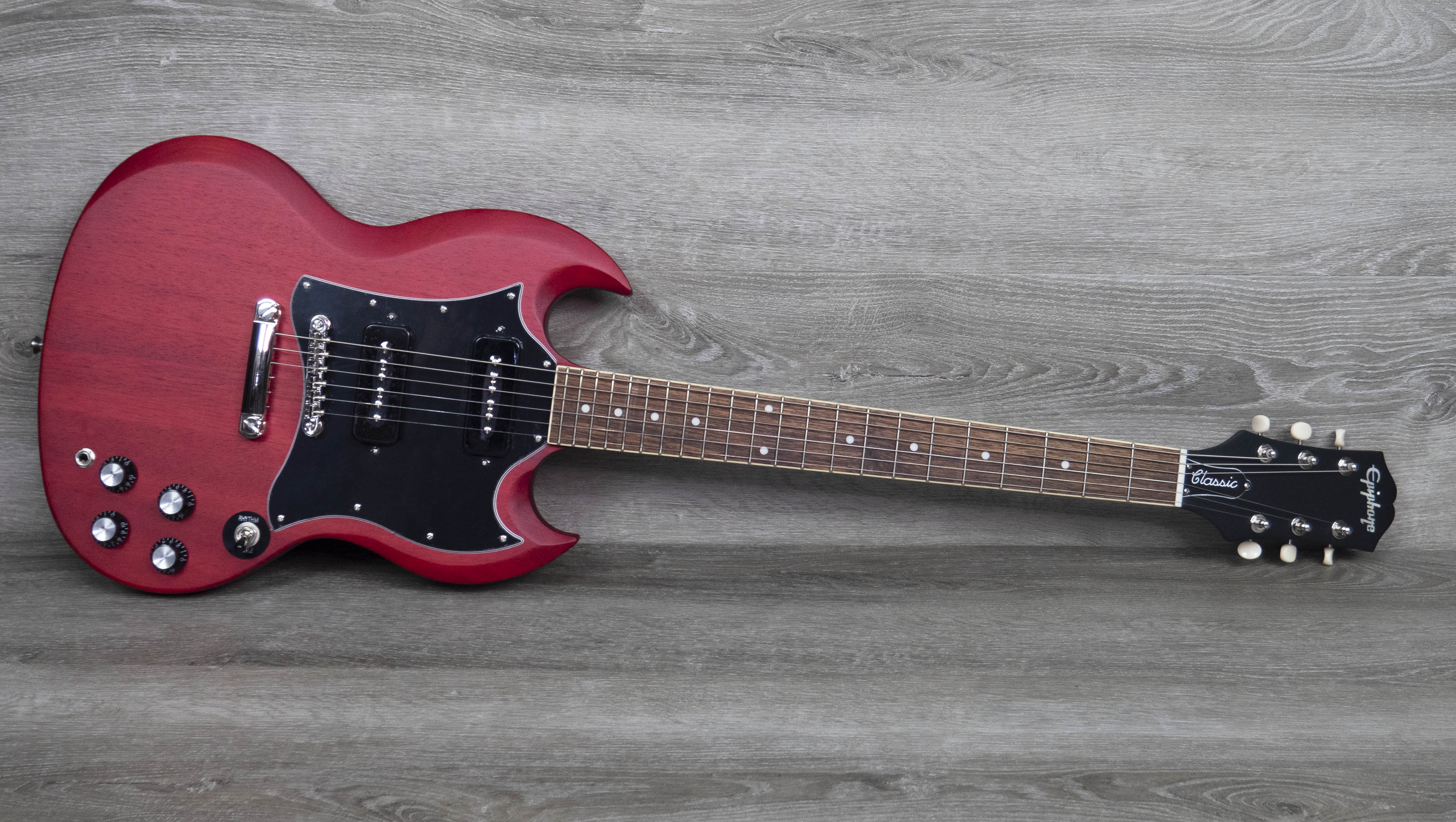 Epiphone SG Classic Worn, Cherry – A Strings