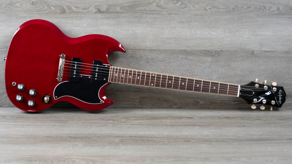 ギター Epiphone Special P-90 Epiphone SG Special P-90, Cherry – A Strings