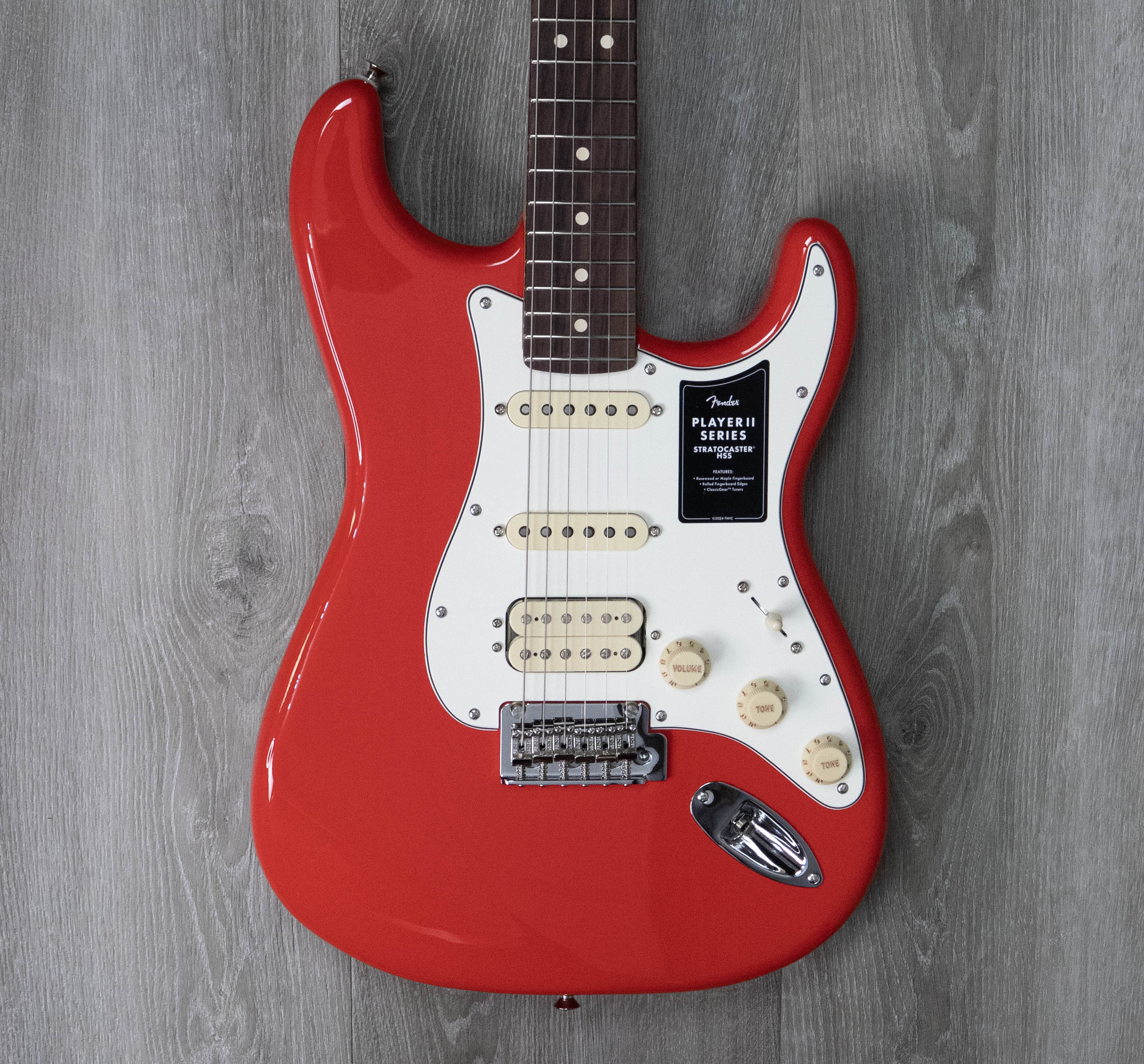 Fender Player II Stratocaster HSS, Rosewood Fingerboard, Coral Red