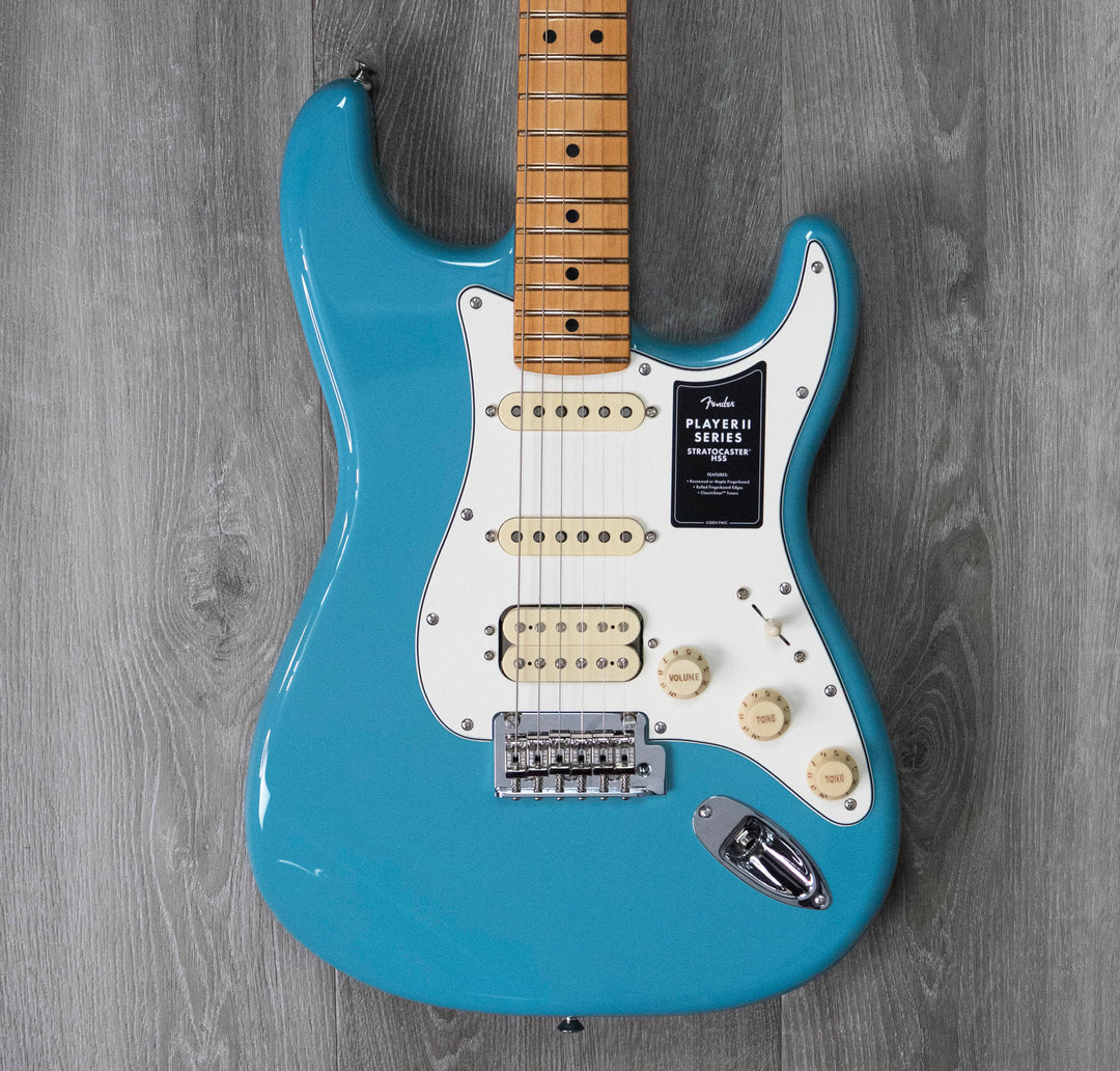 Fender Player II Stratocaster HSS, diapasón de arce, tono azul aqua