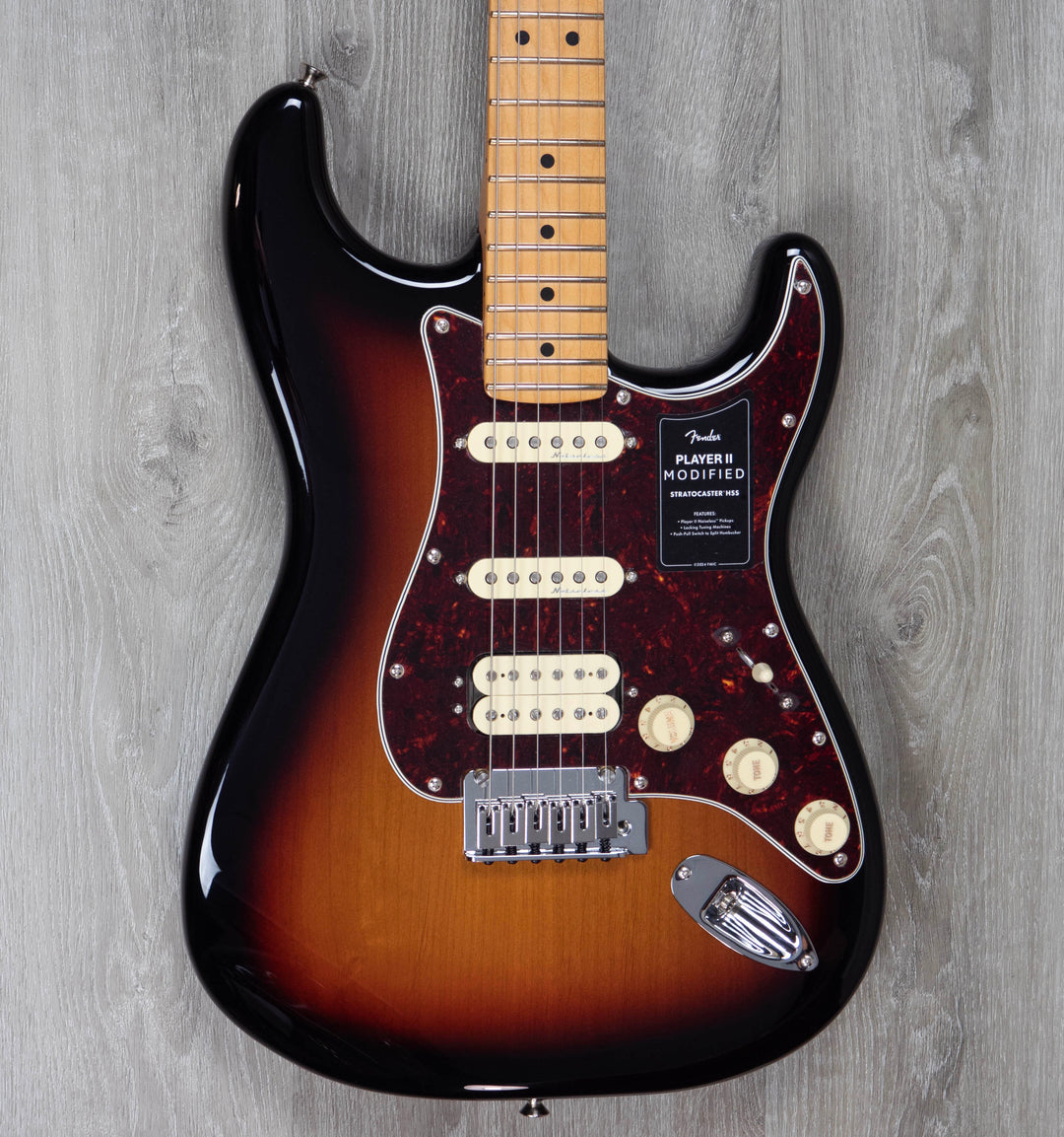 Fender Player II Modified Stratocaster HSS, Maple Fingerboard, 3-Colour Sunburst