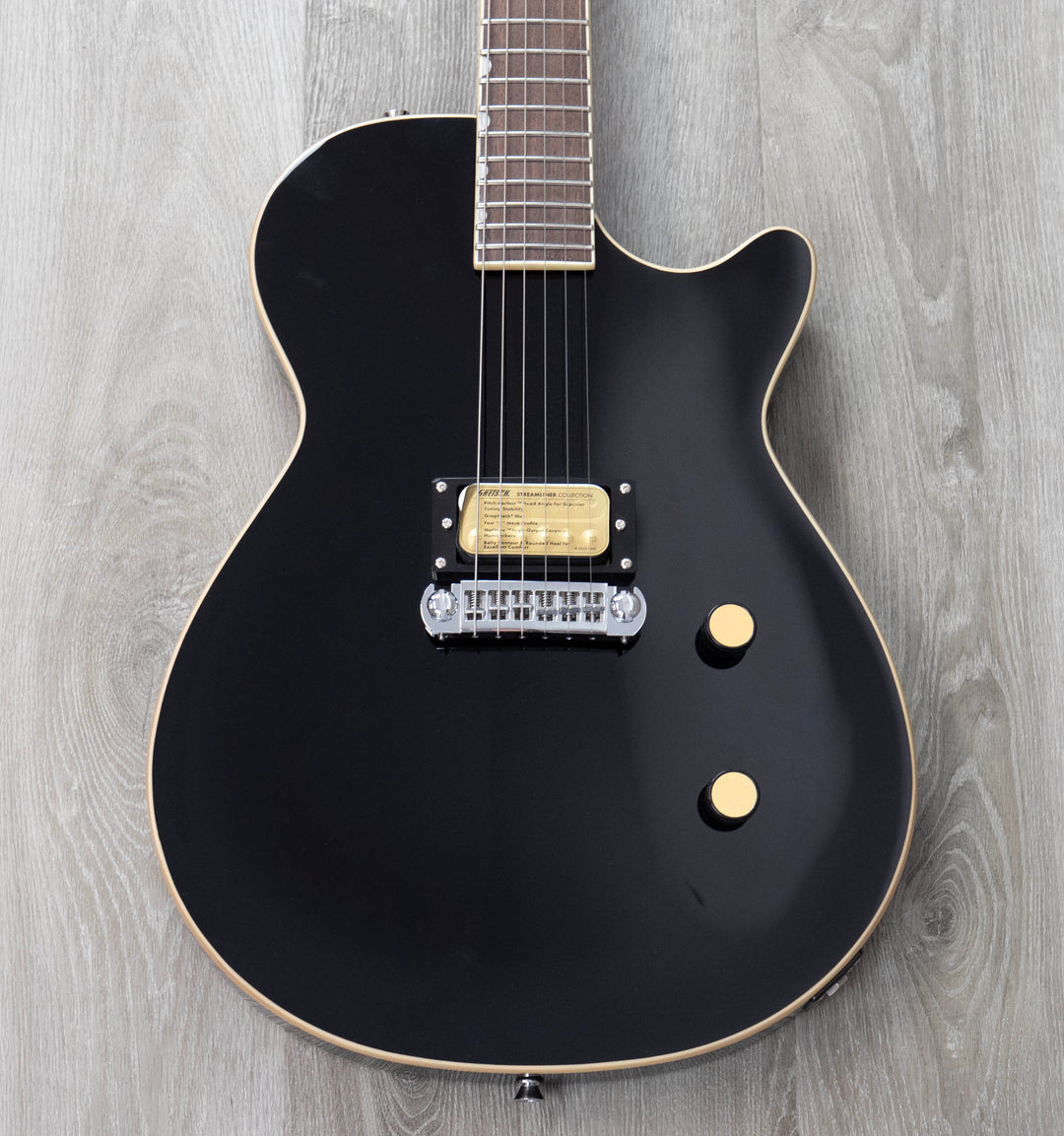 Gretsch Streamliner Jet 1 Pickup, Laurel Fingerboard, Jet Black