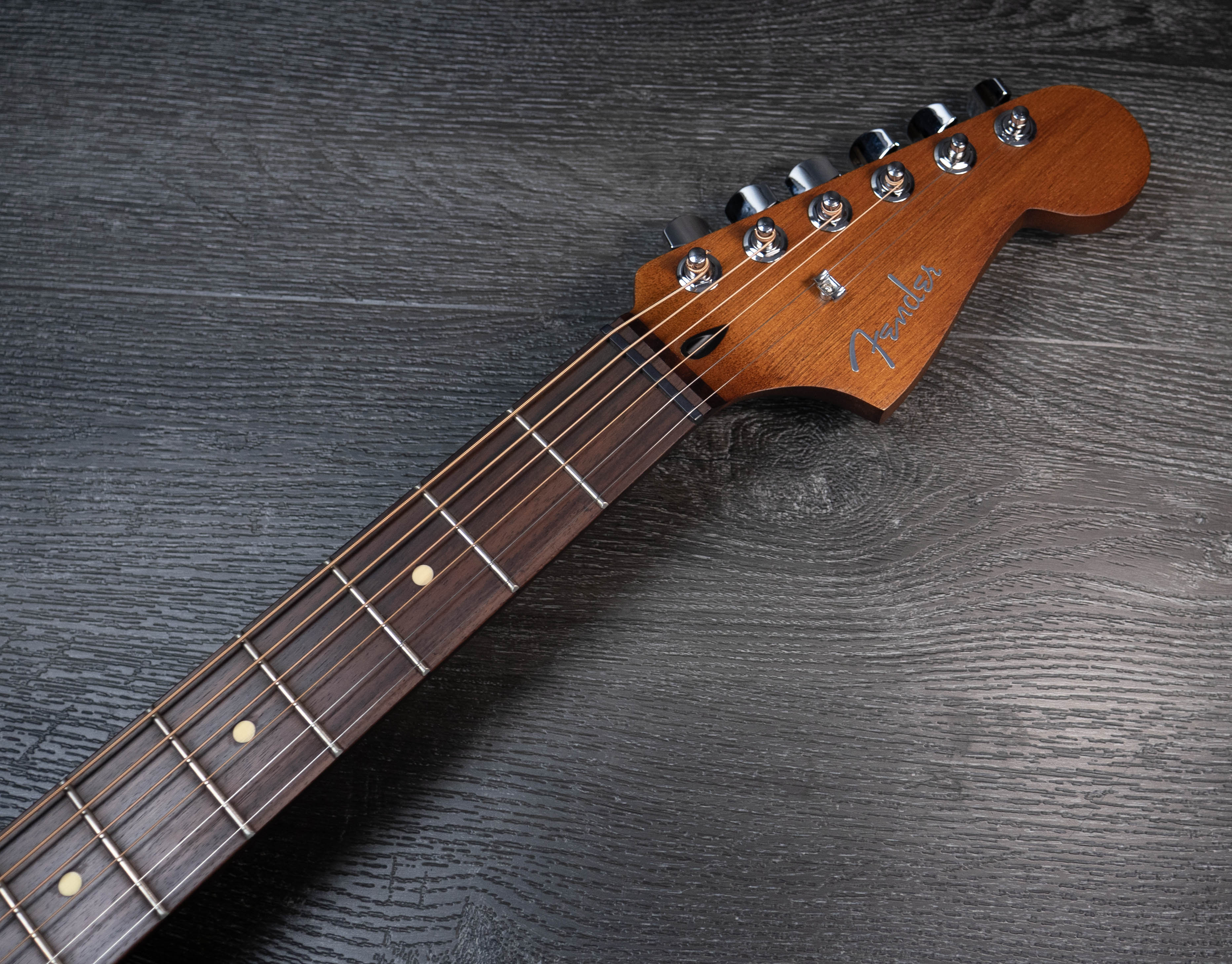 Fender Acoustasonic Standard Jazzmaster, Black – A Strings