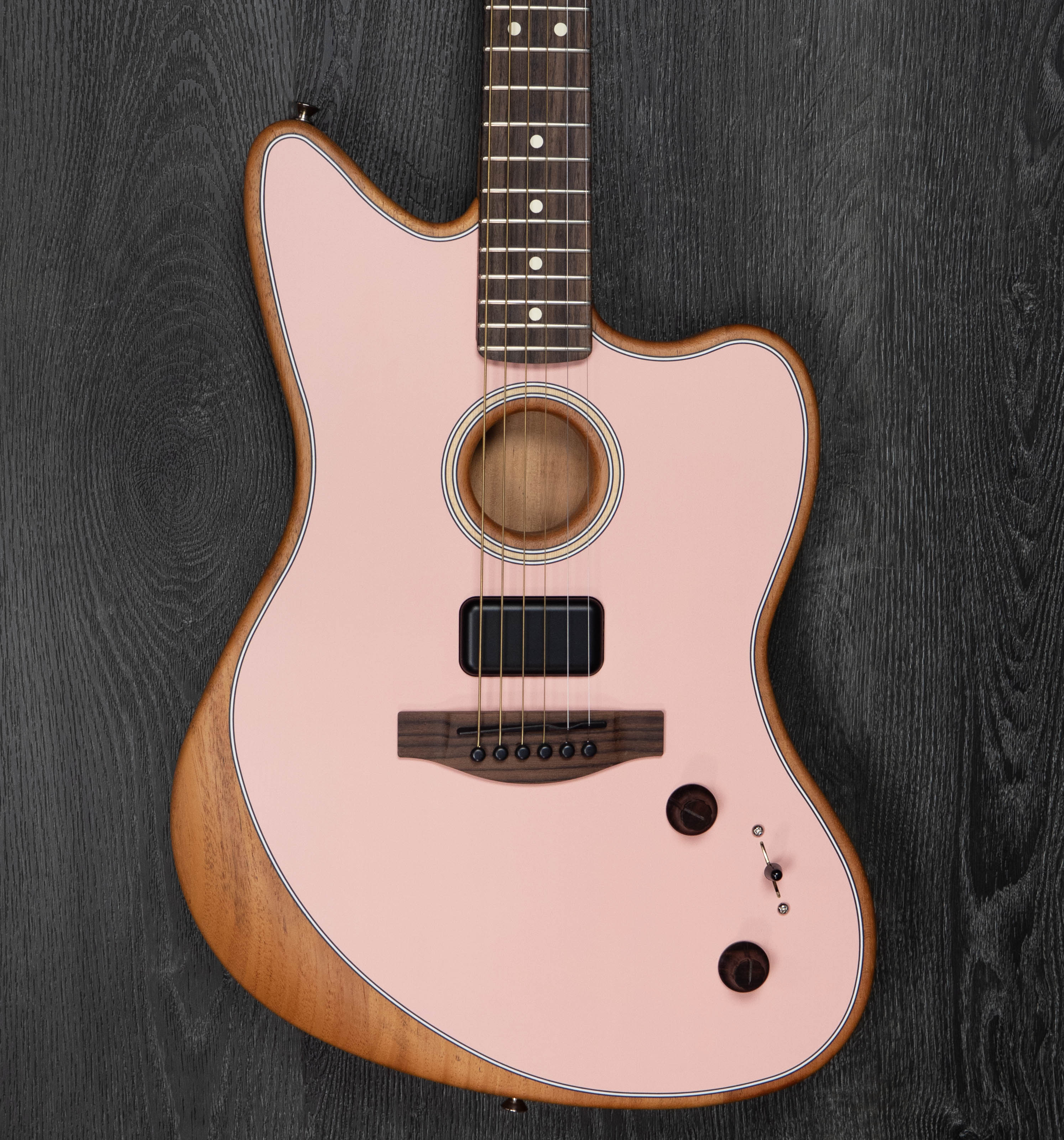 Fender Acoustasonic Player Jazzmaster, Shell Pink – A Strings