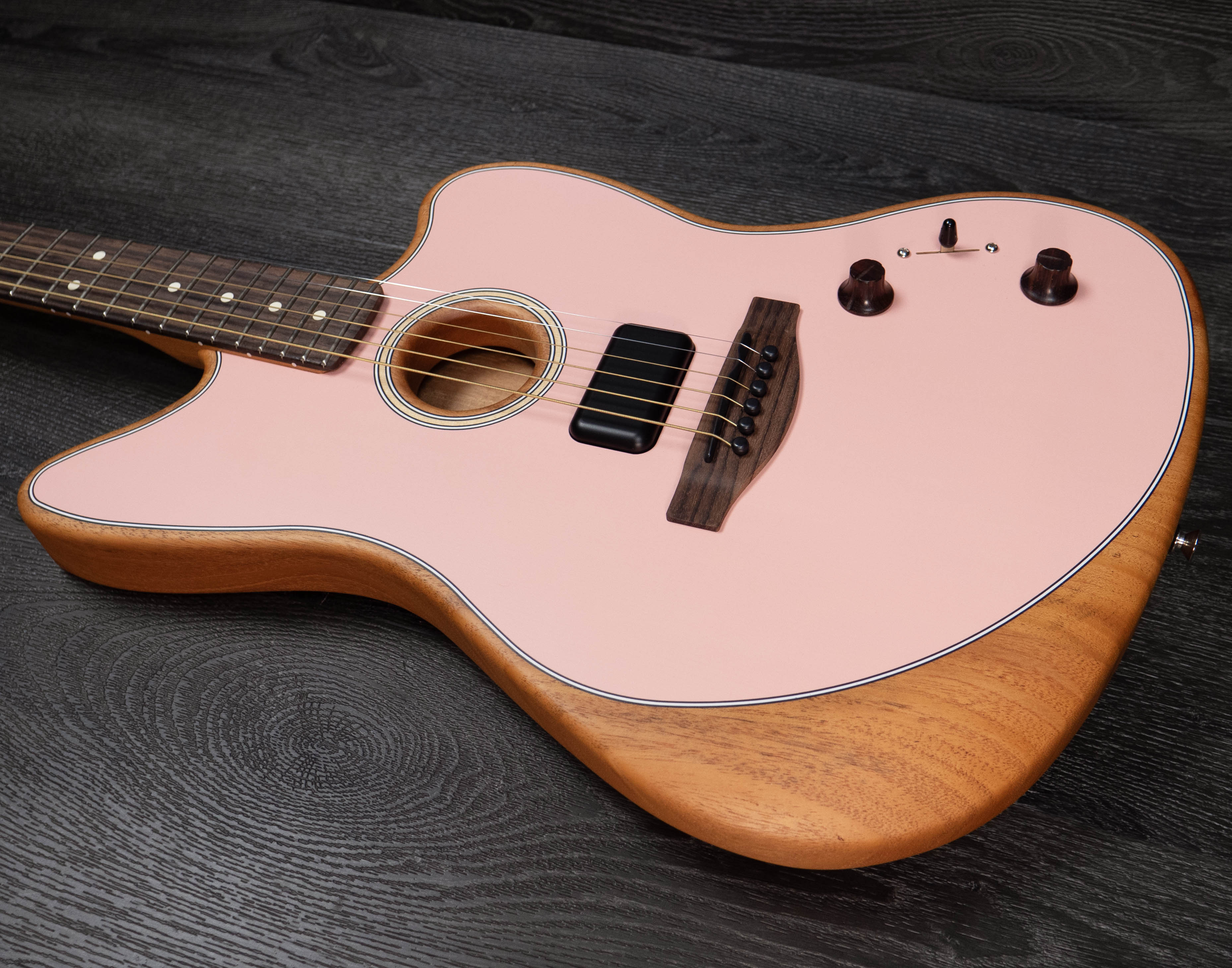 Fender Acoustasonic Player Jazzmaster, Shell Pink – A Strings