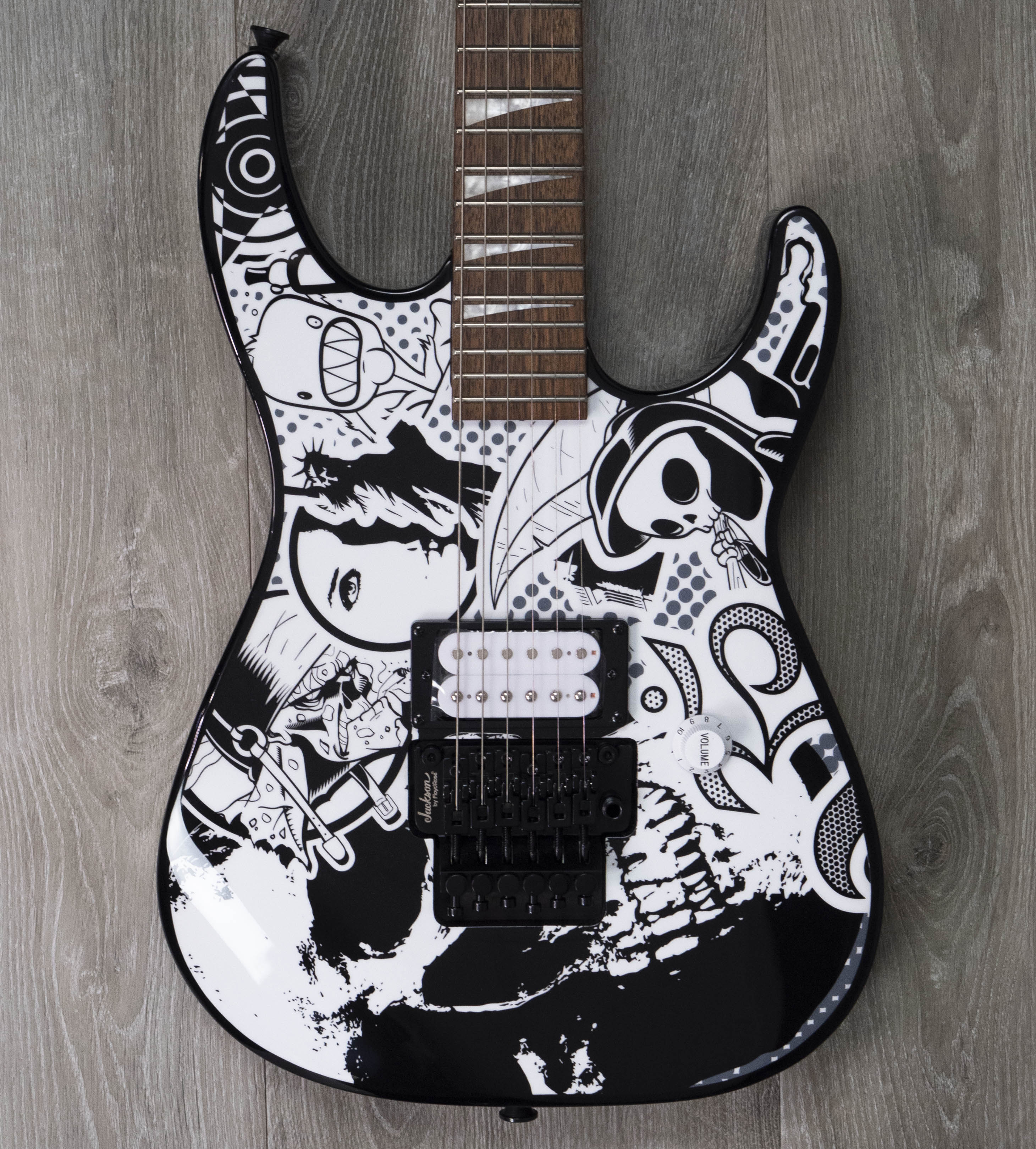 Jackson X Series Dinky DK1 H, Laurel Fingerboard, Skull Kaos – A
