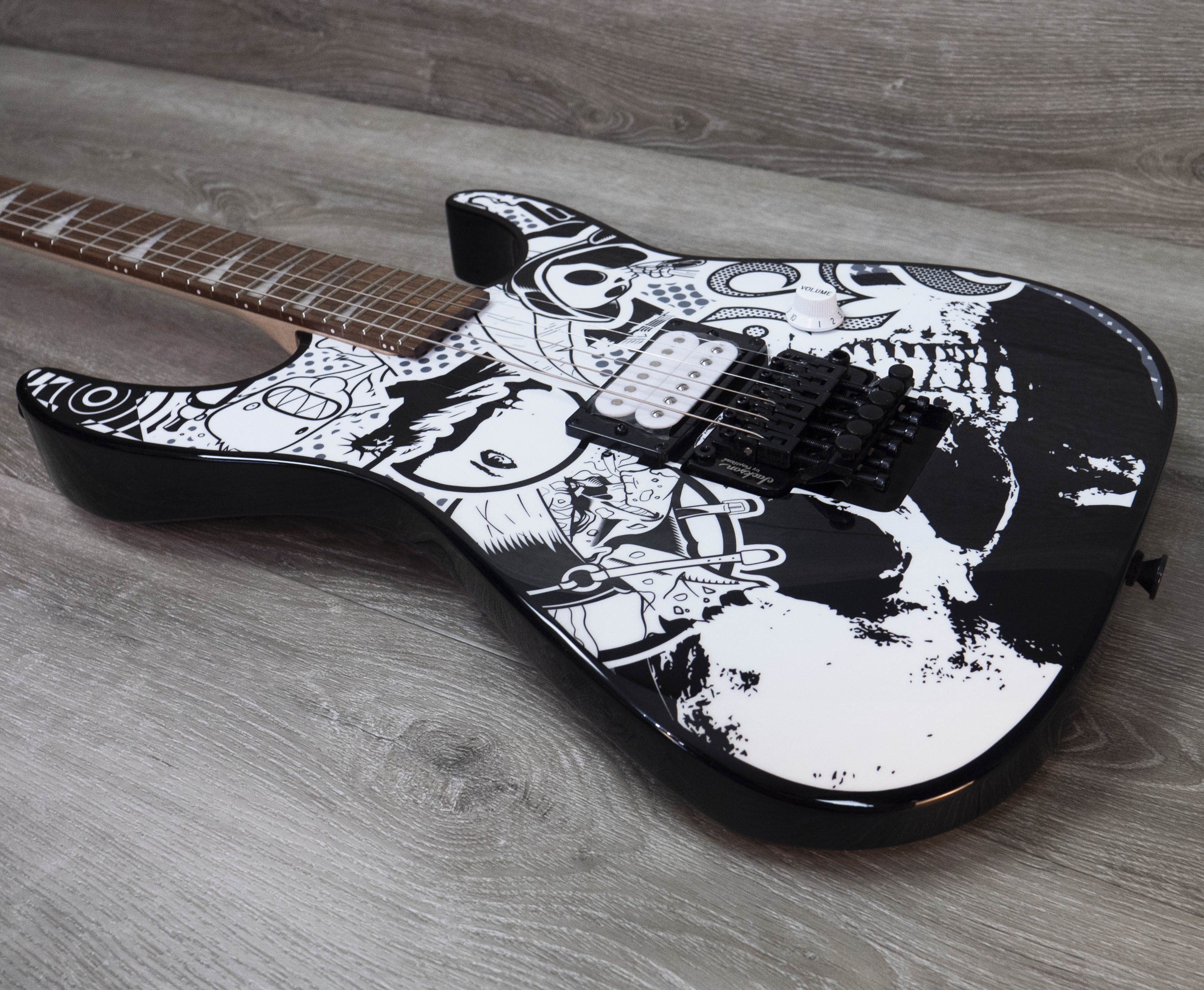 Jackson X Series Dinky DK1 H, Laurel Fingerboard, Skull Kaos – A